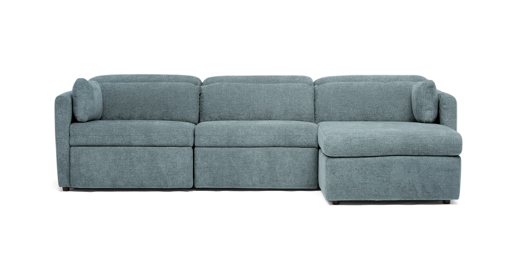 fitz modular reclining sectional plush mist
