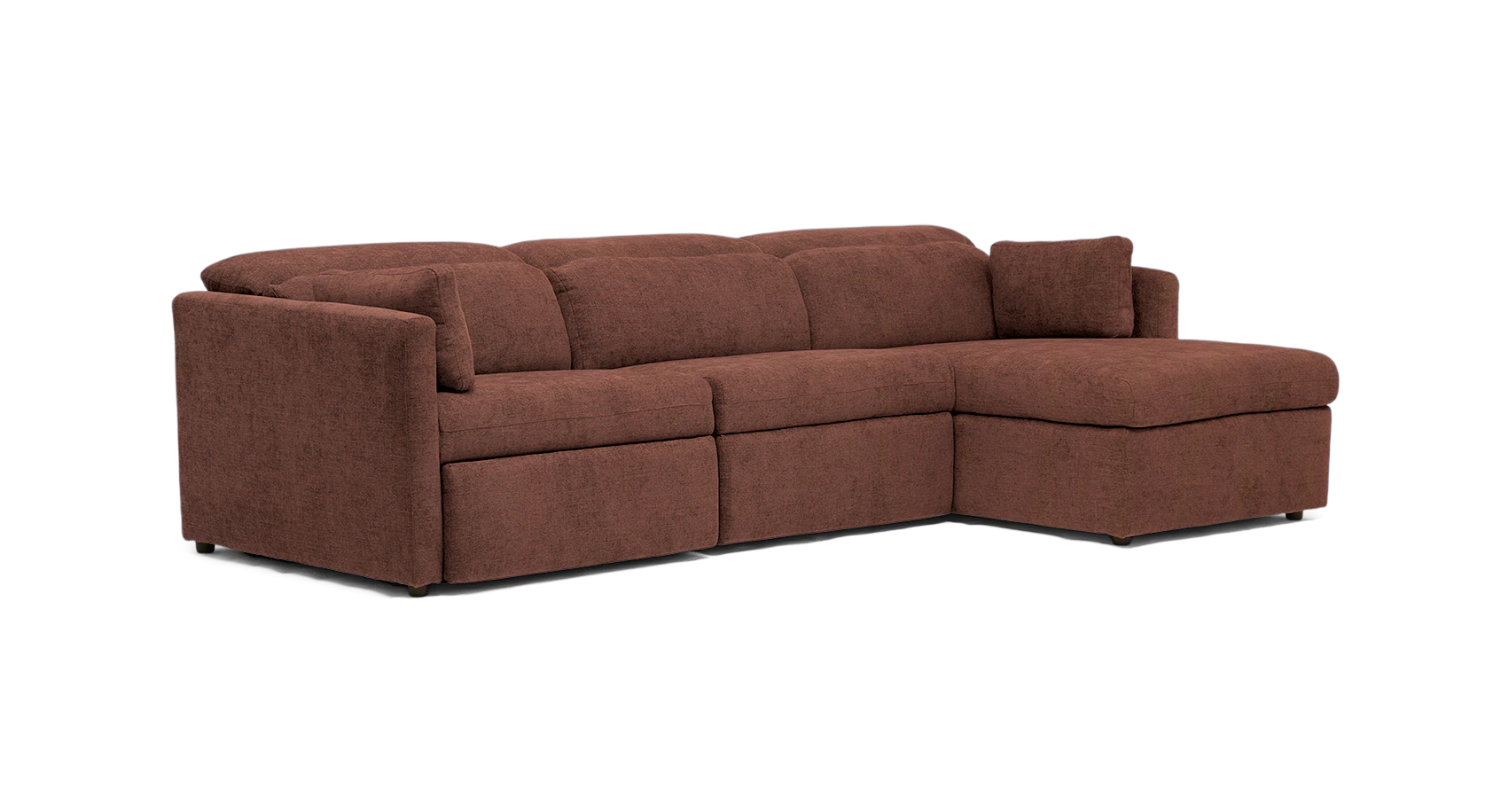fitz modular reclining sectional kenley mauve