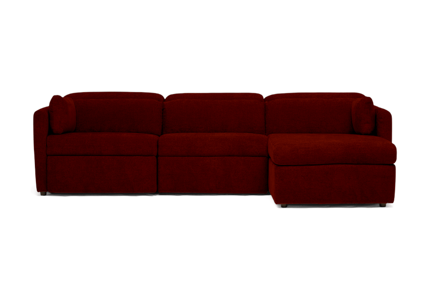 fitz modular reclining sectional harper cinnamon