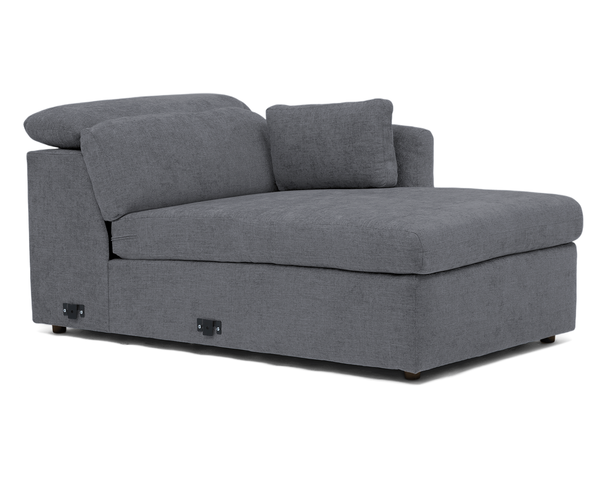 fitz single arm chaise essence ash
