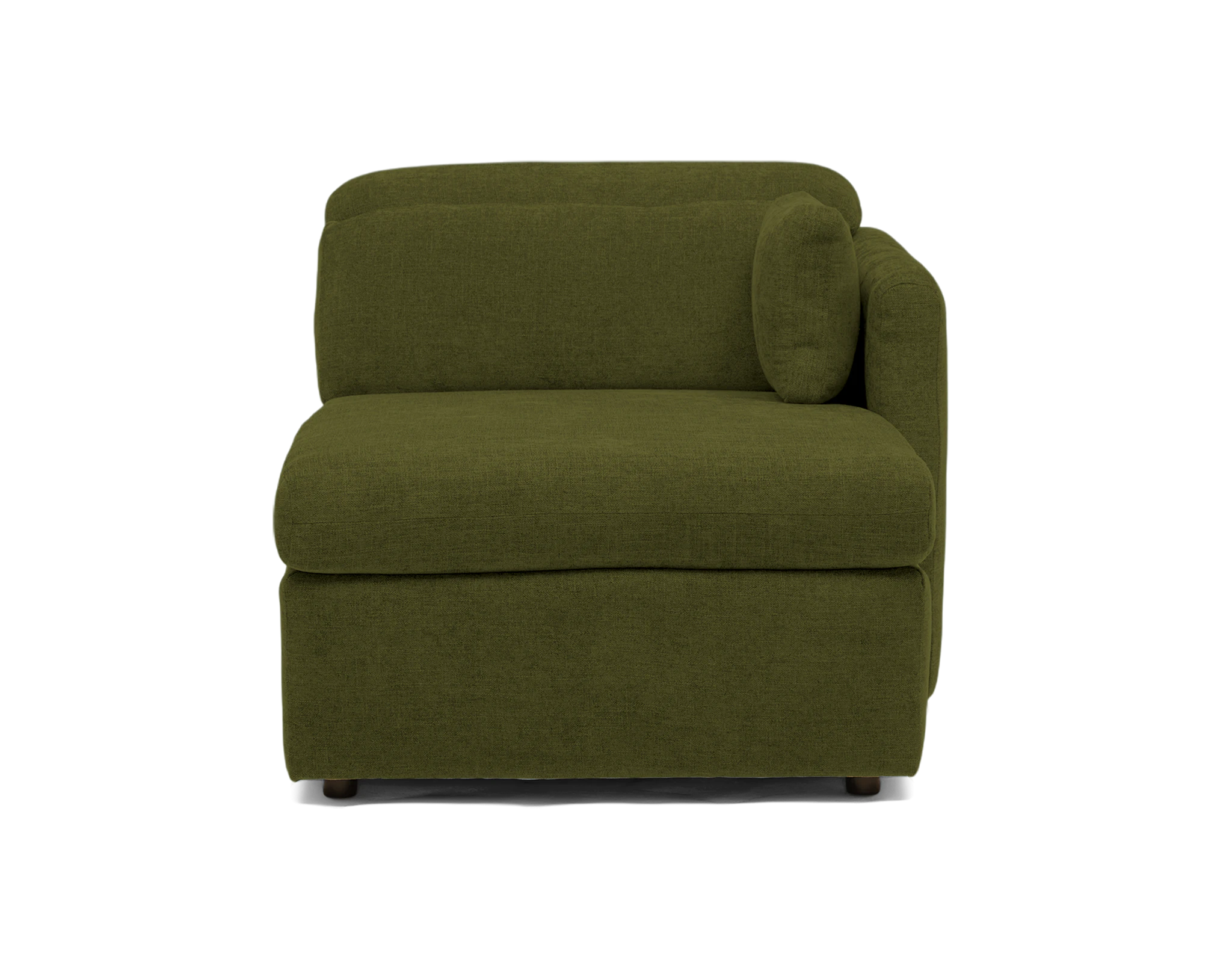 fitz single arm chaise faithful olive