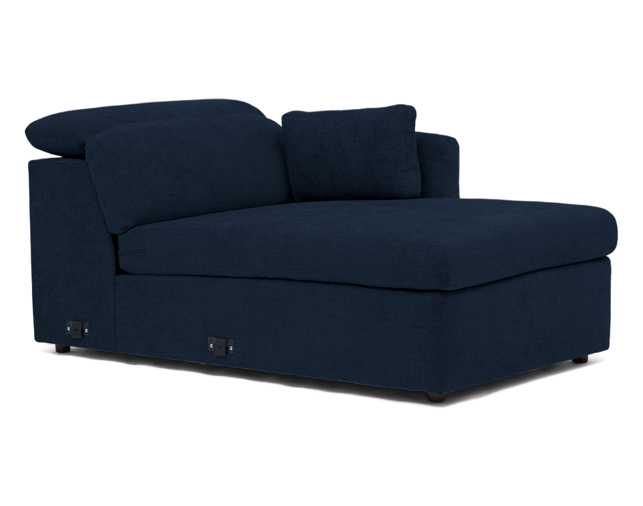 fitz single arm chaise faithful indigo