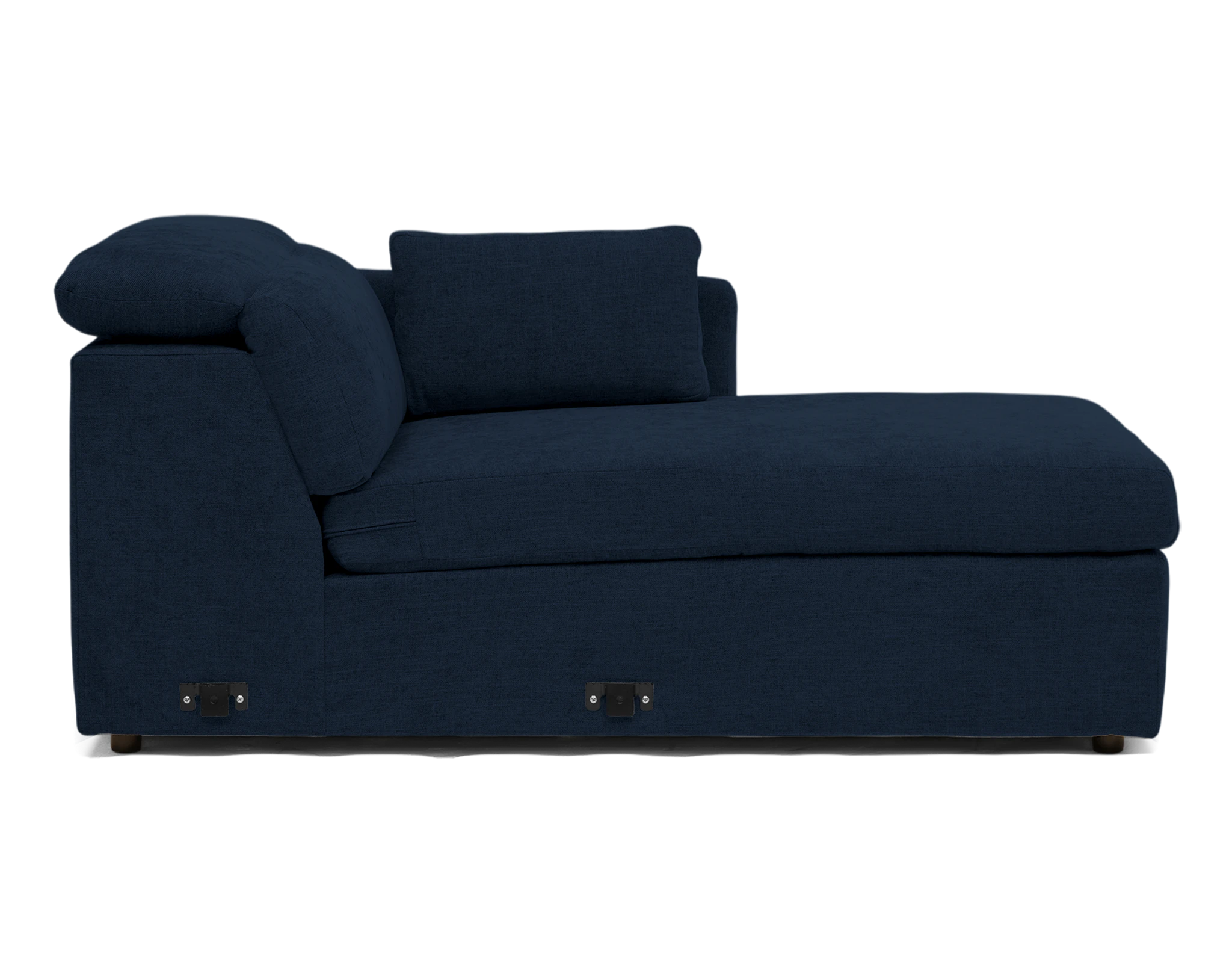 fitz single arm chaise faithful indigo