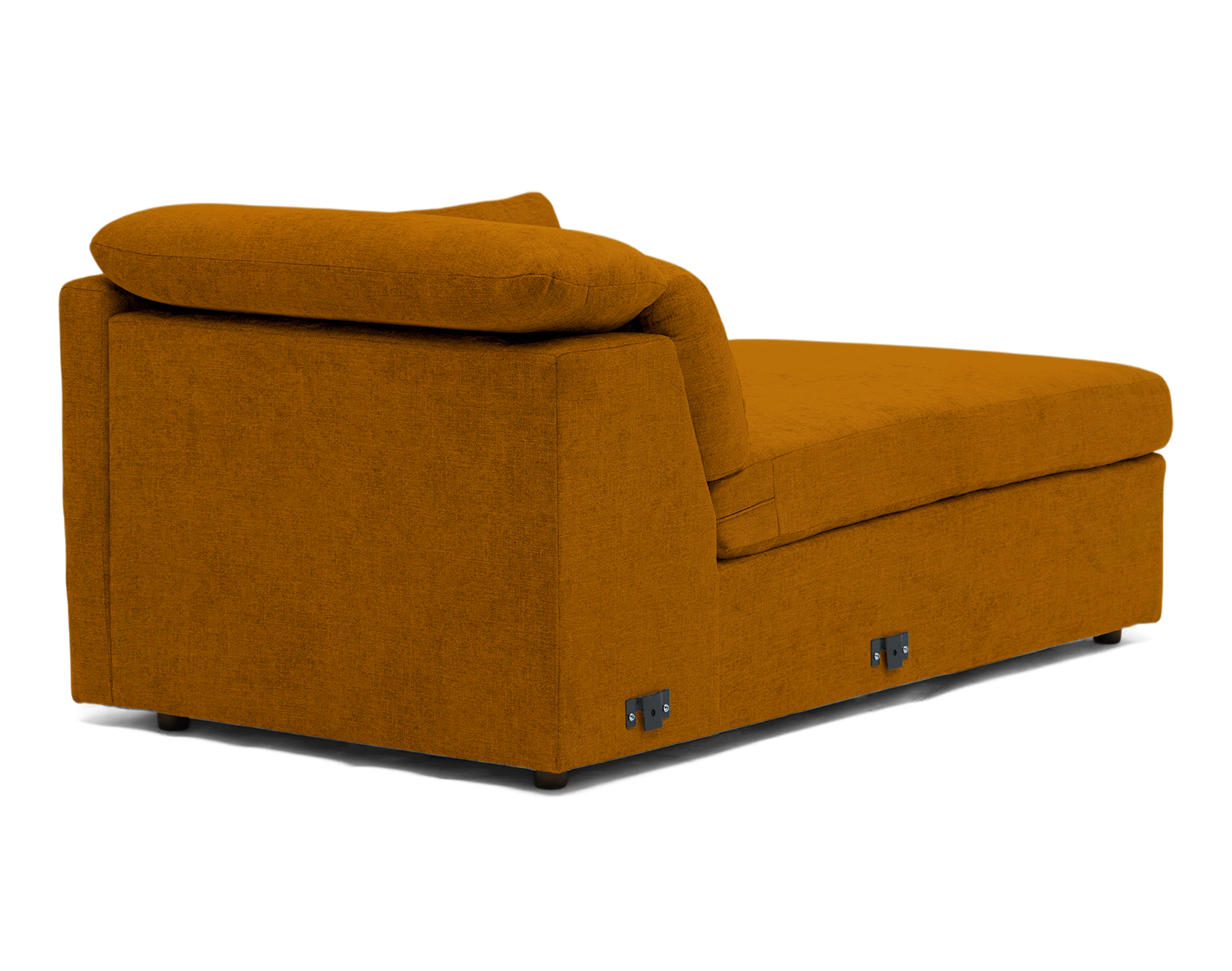 fitz single arm chaise harper amber gold
