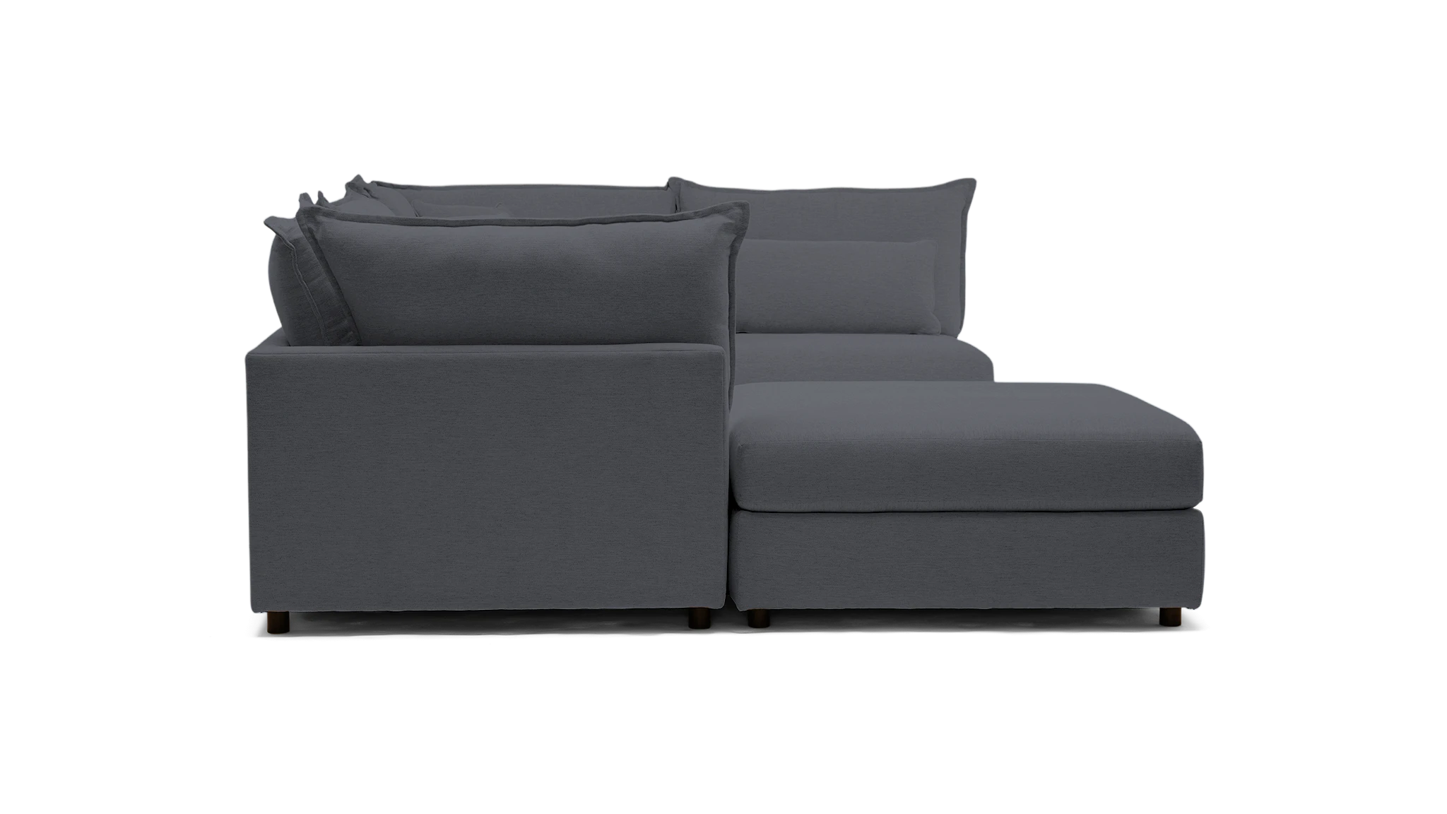 tanner sofa bumper sectional essence ash