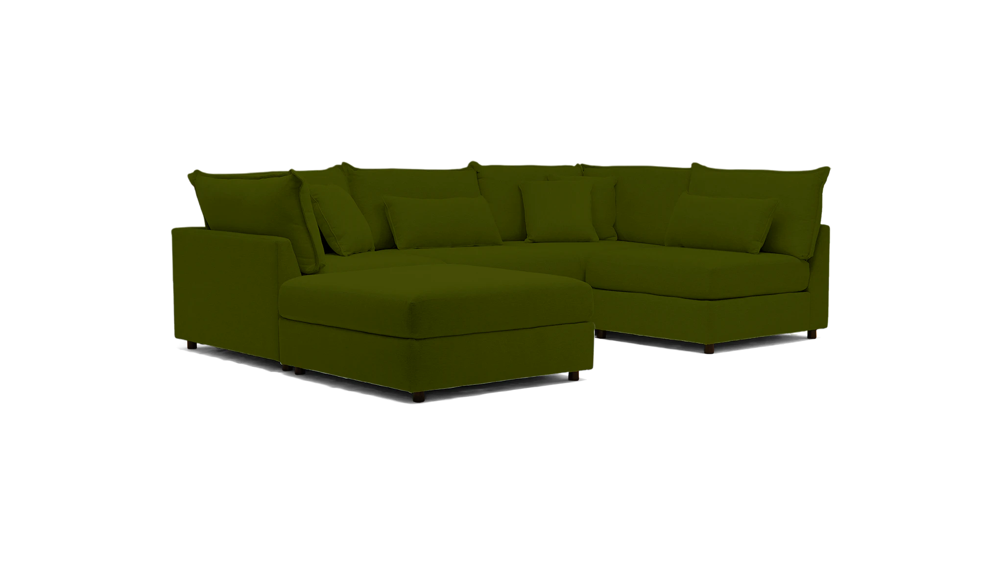 tanner sofa bumper sectional royale apple