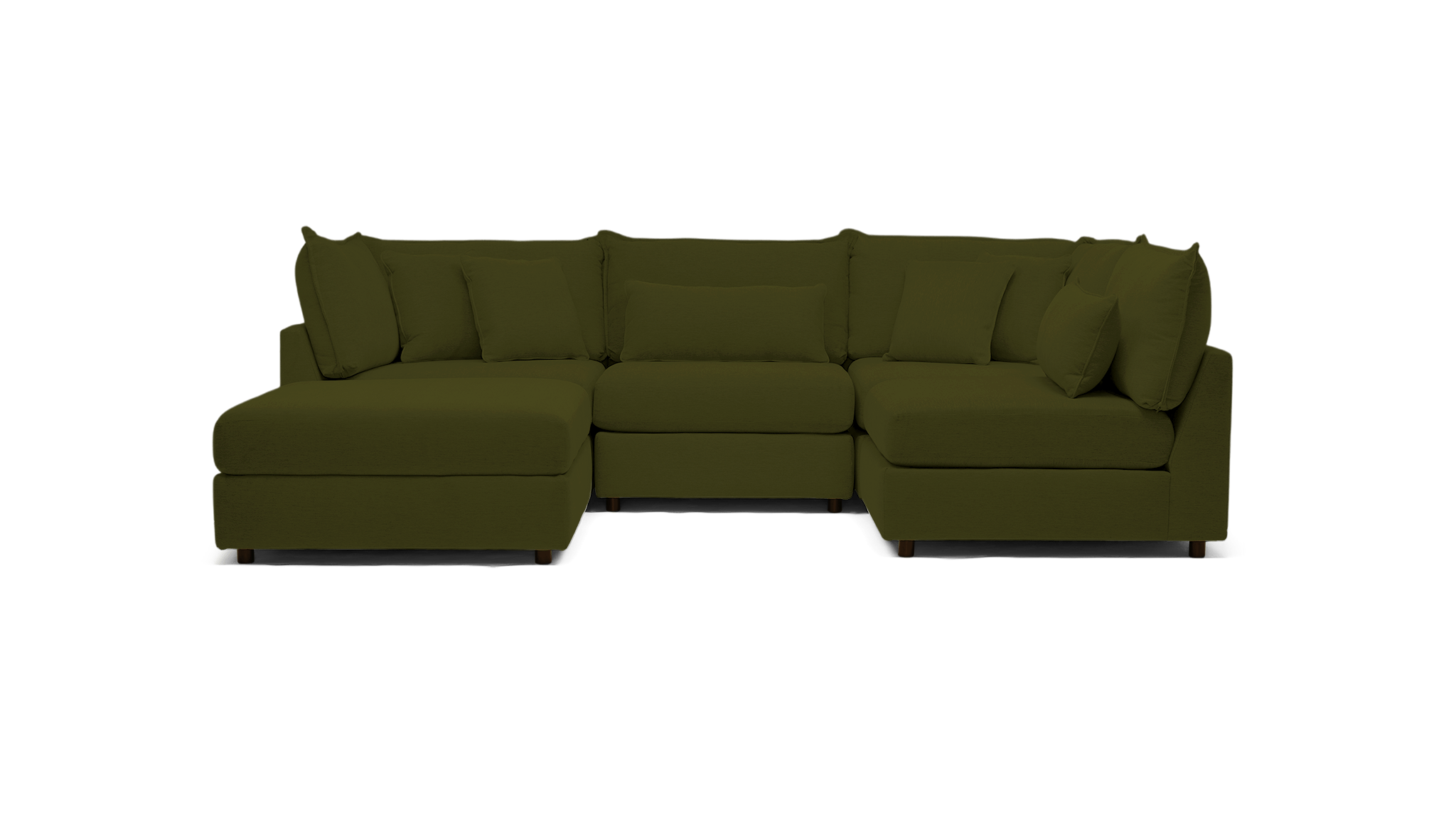 tanner sofa bumper sectional faithful olive