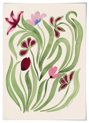 new tulips art print
