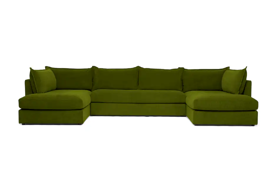 wilder bumper sectional royale apple
