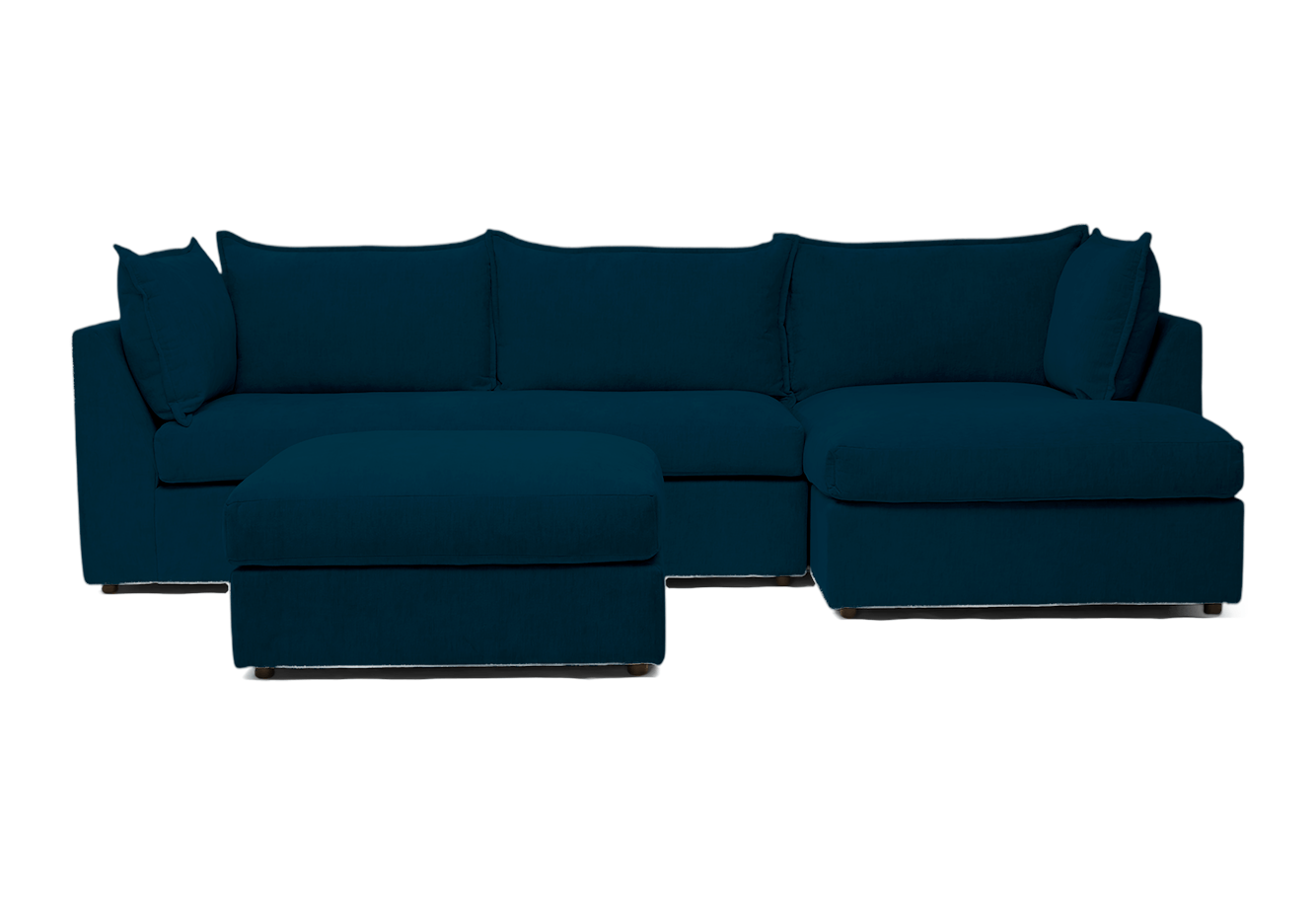 wilder sleeper sectional ottoman key largo zenith teal