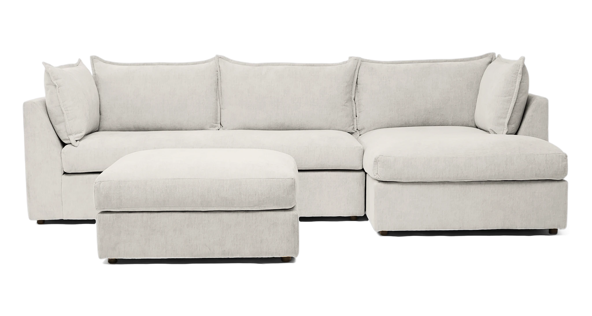 wilder sleeper sectional ottoman tussah snow
