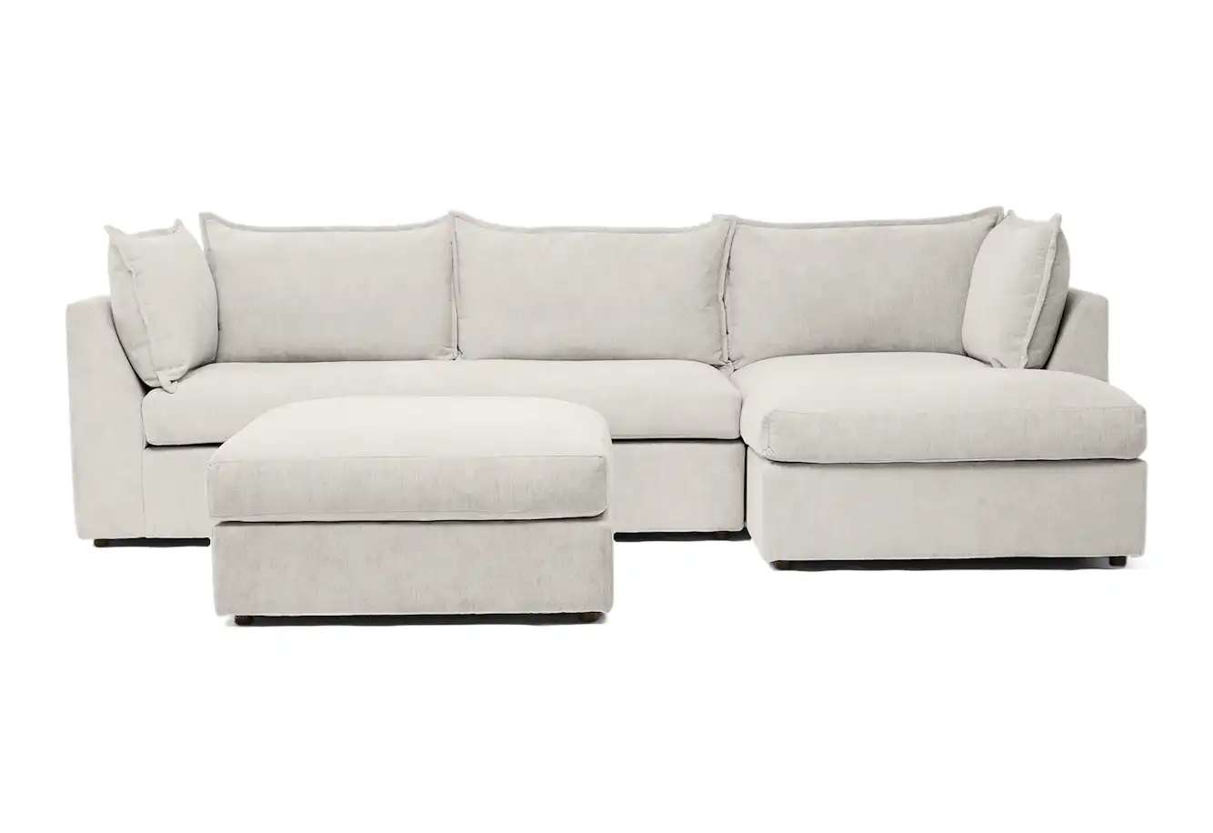 wilder sleeper sectional ottoman tussah snow
