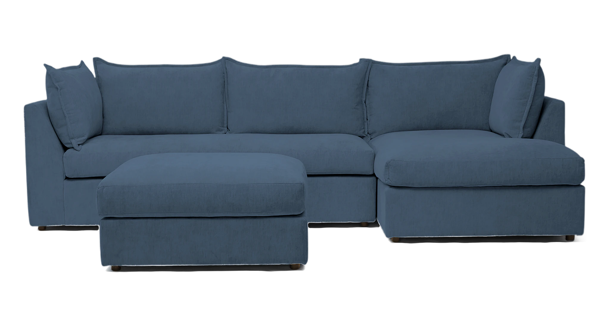 wilder sleeper sectional ottoman milo french blue