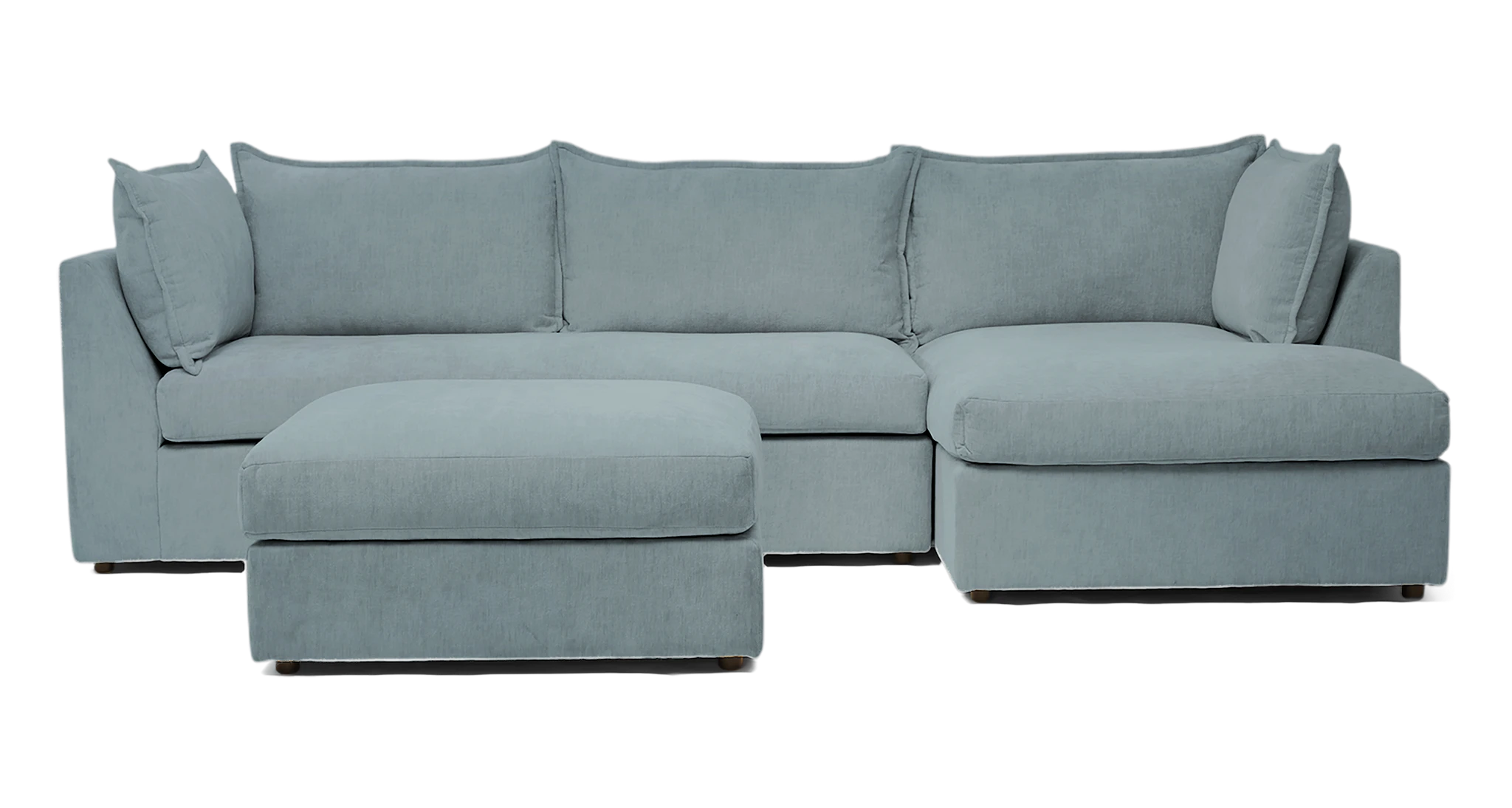 wilder sleeper sectional ottoman plush mist