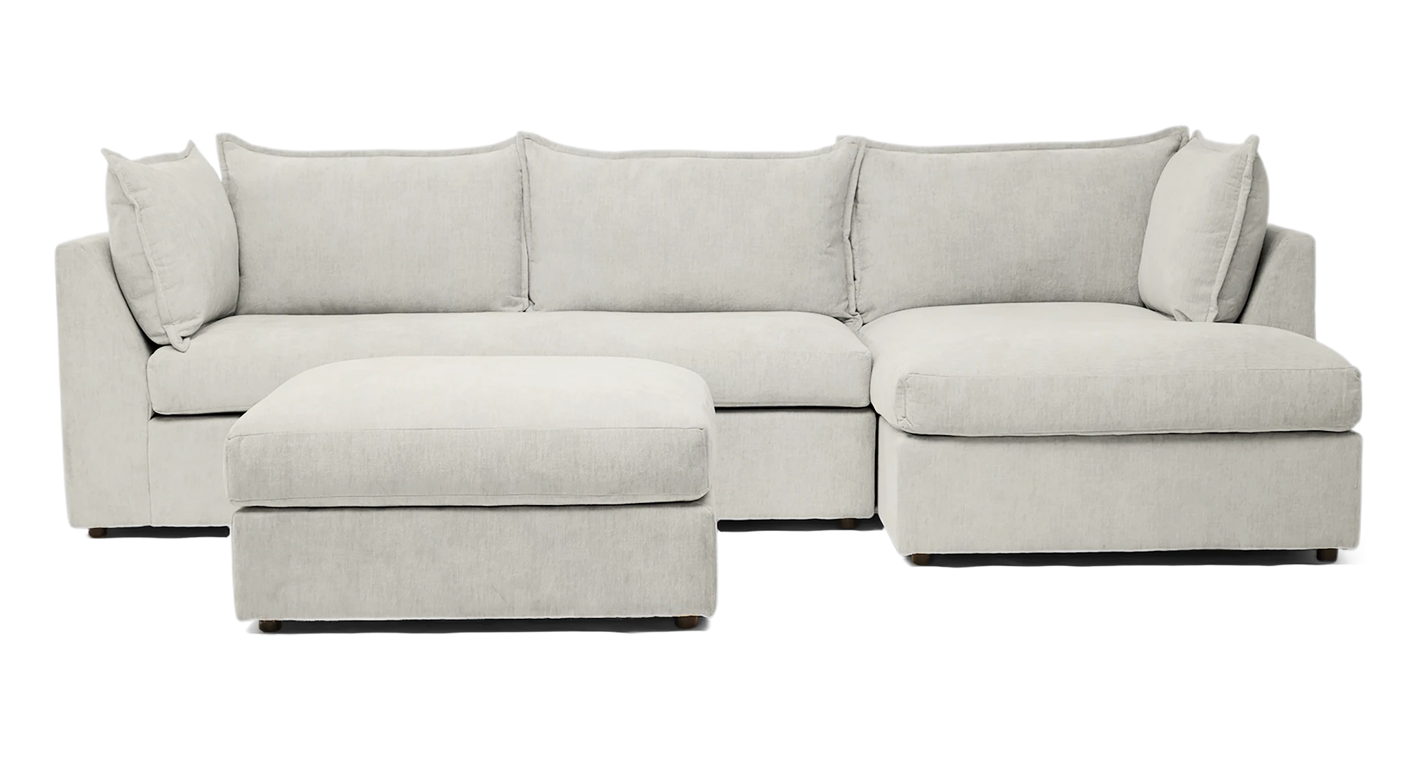 wilder sleeper sectional ottoman caspiar ivory