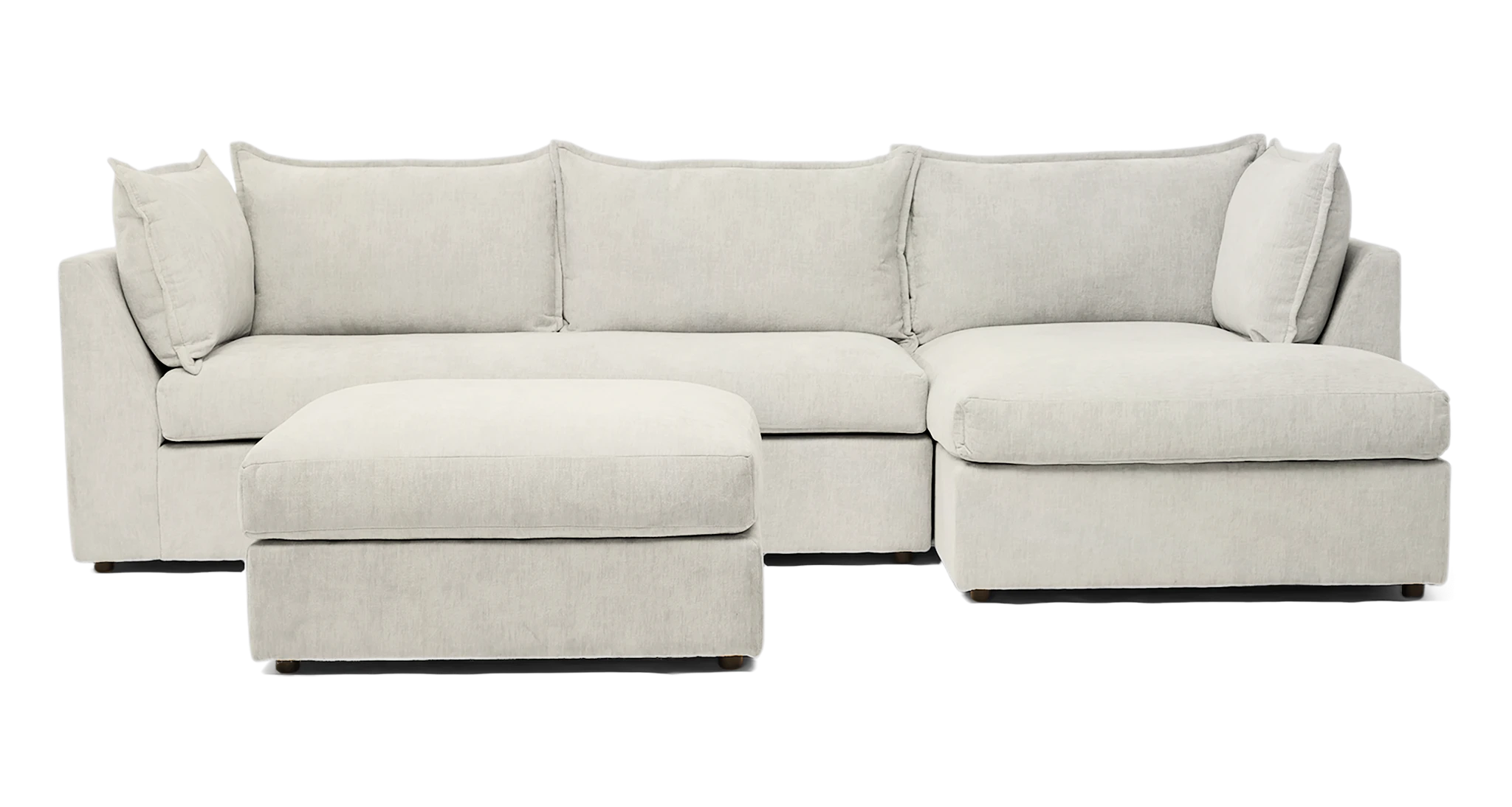 wilder sleeper sectional ottoman borough cotton