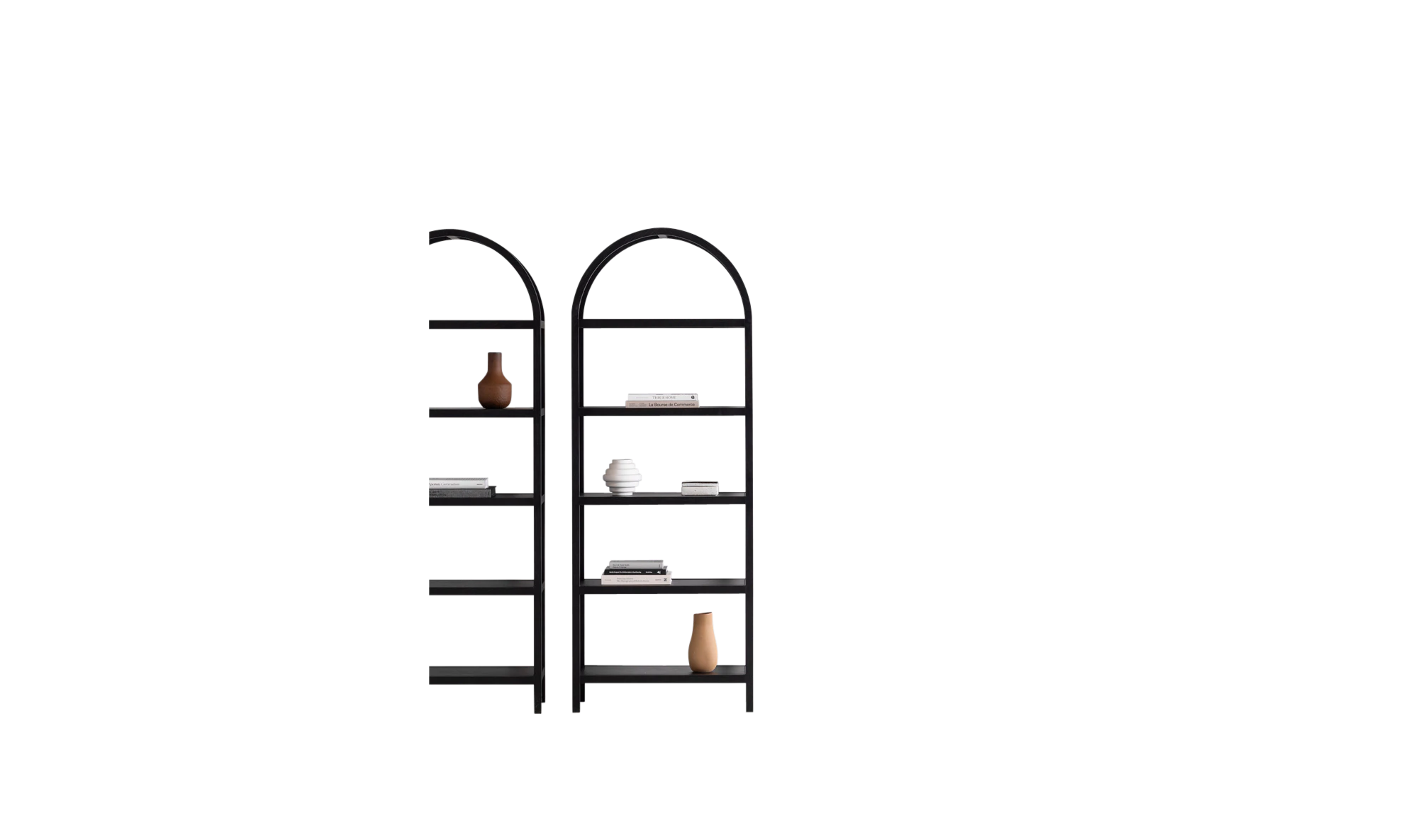 black elena bookcase