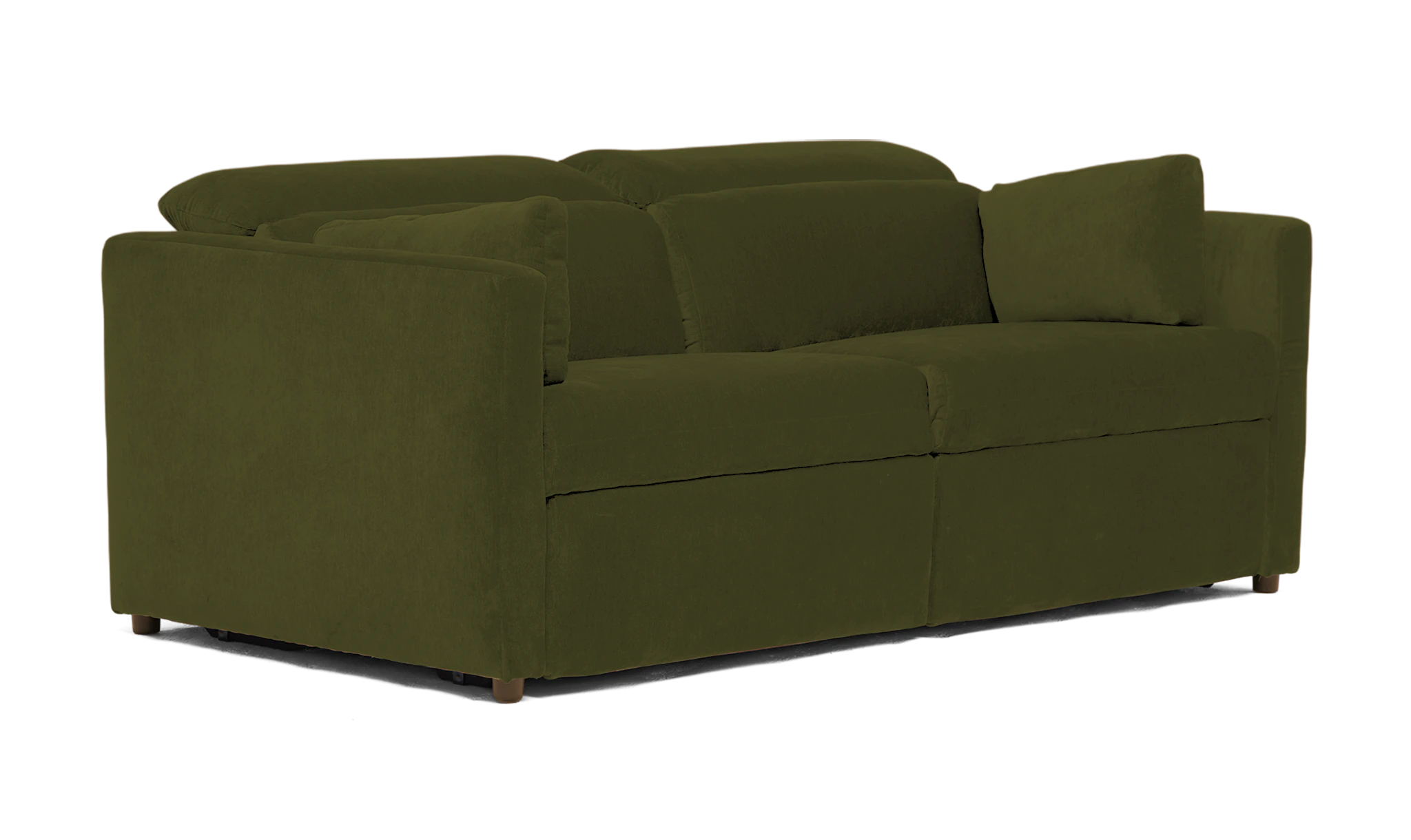 fitz modular reclining piece sofa faithful olive