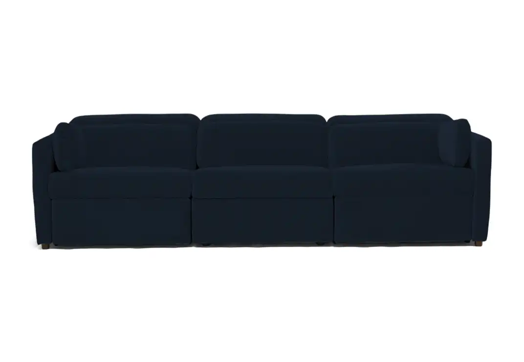fitz modular reclining piece sofa faithful indigo