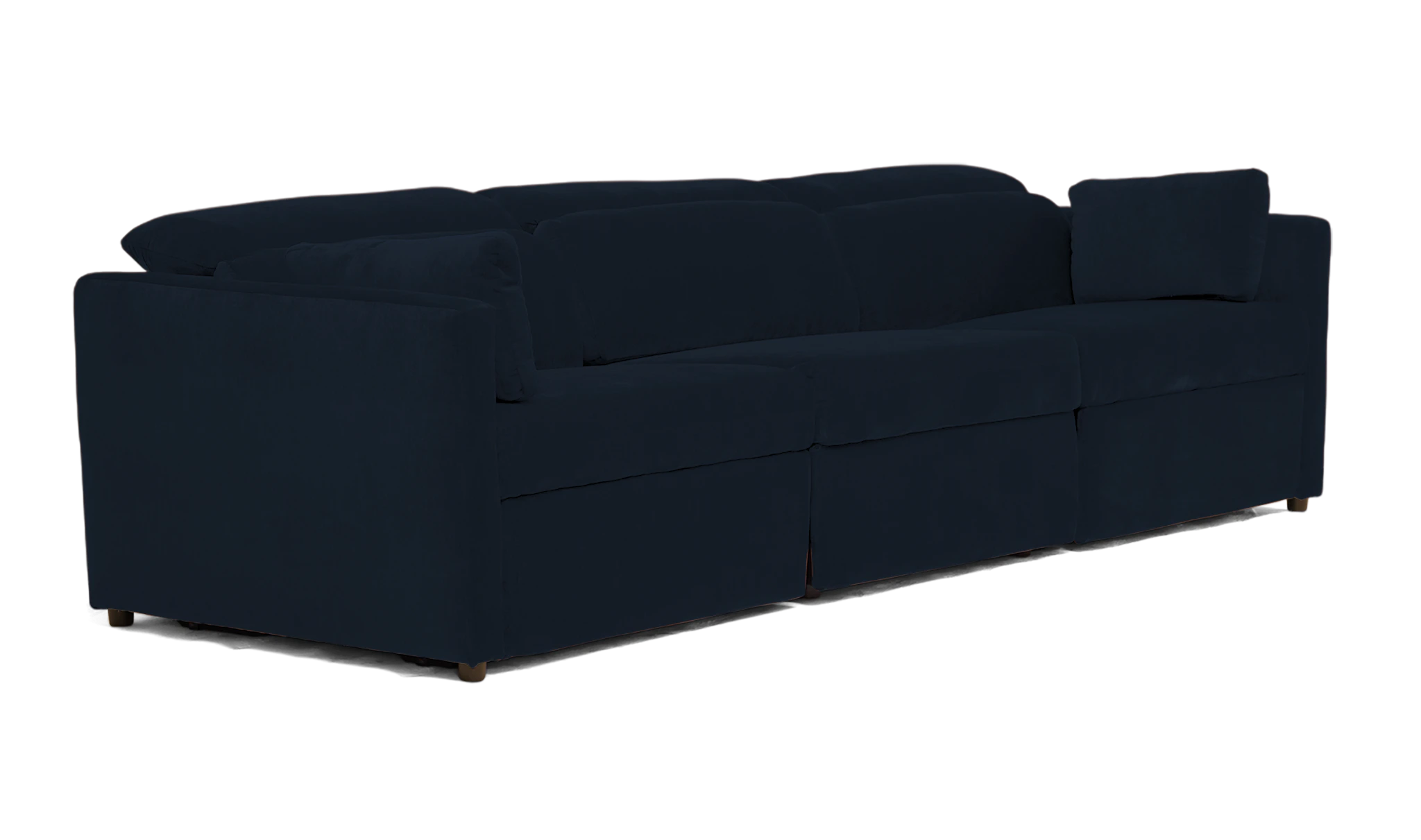 fitz modular reclining piece sofa faithful indigo