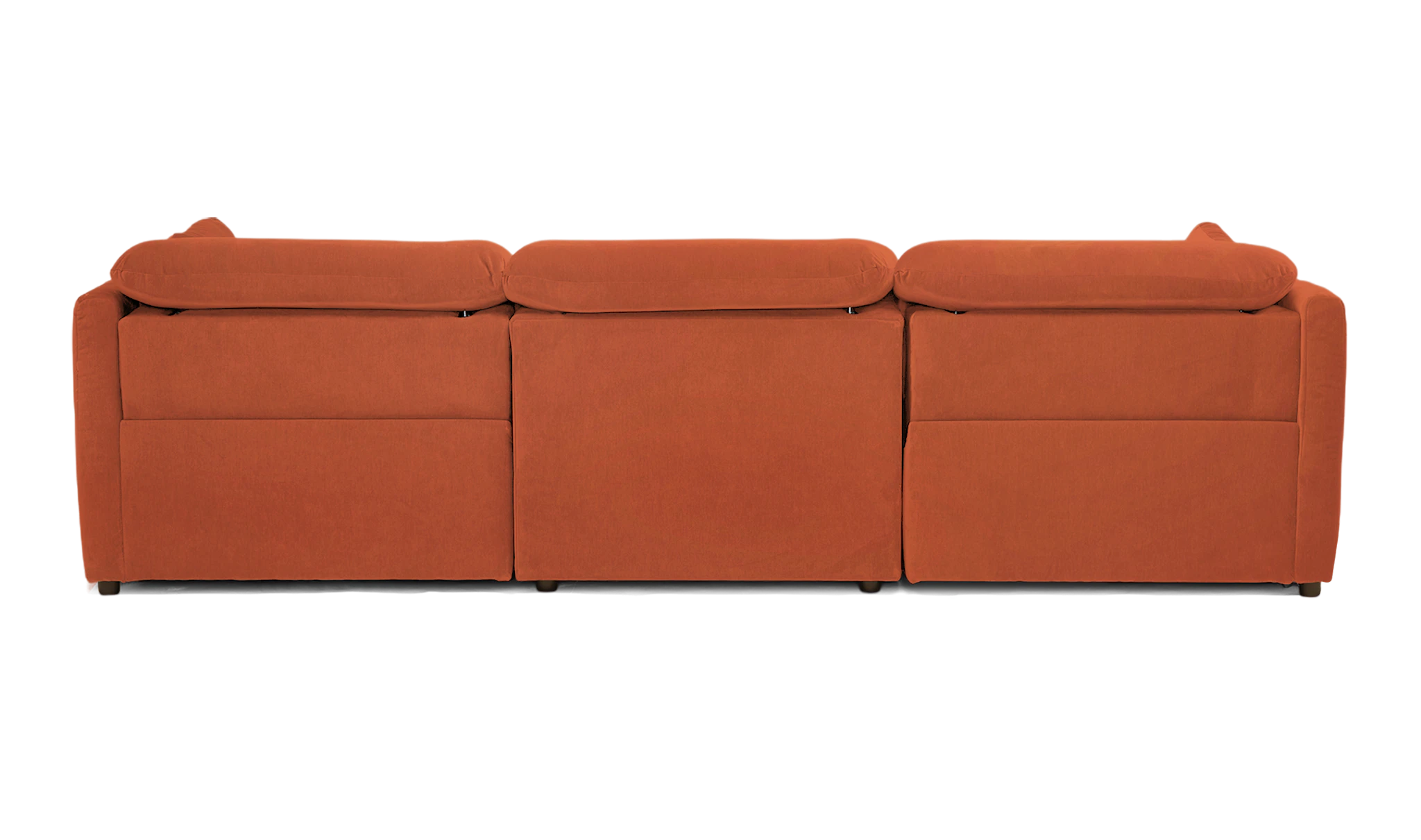 fitz modular reclining piece sofa plush terra rose