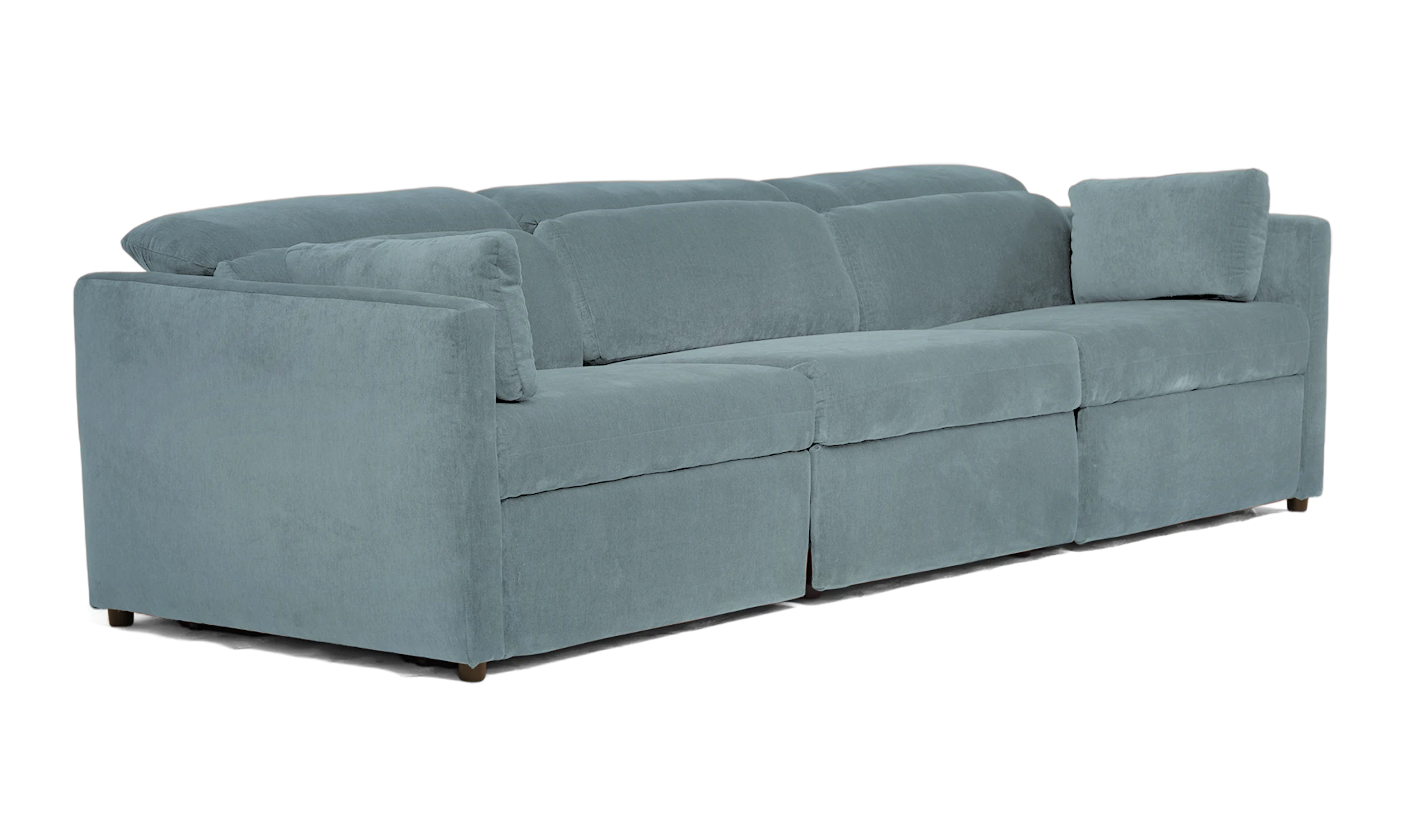fitz modular reclining piece sofa plush mist