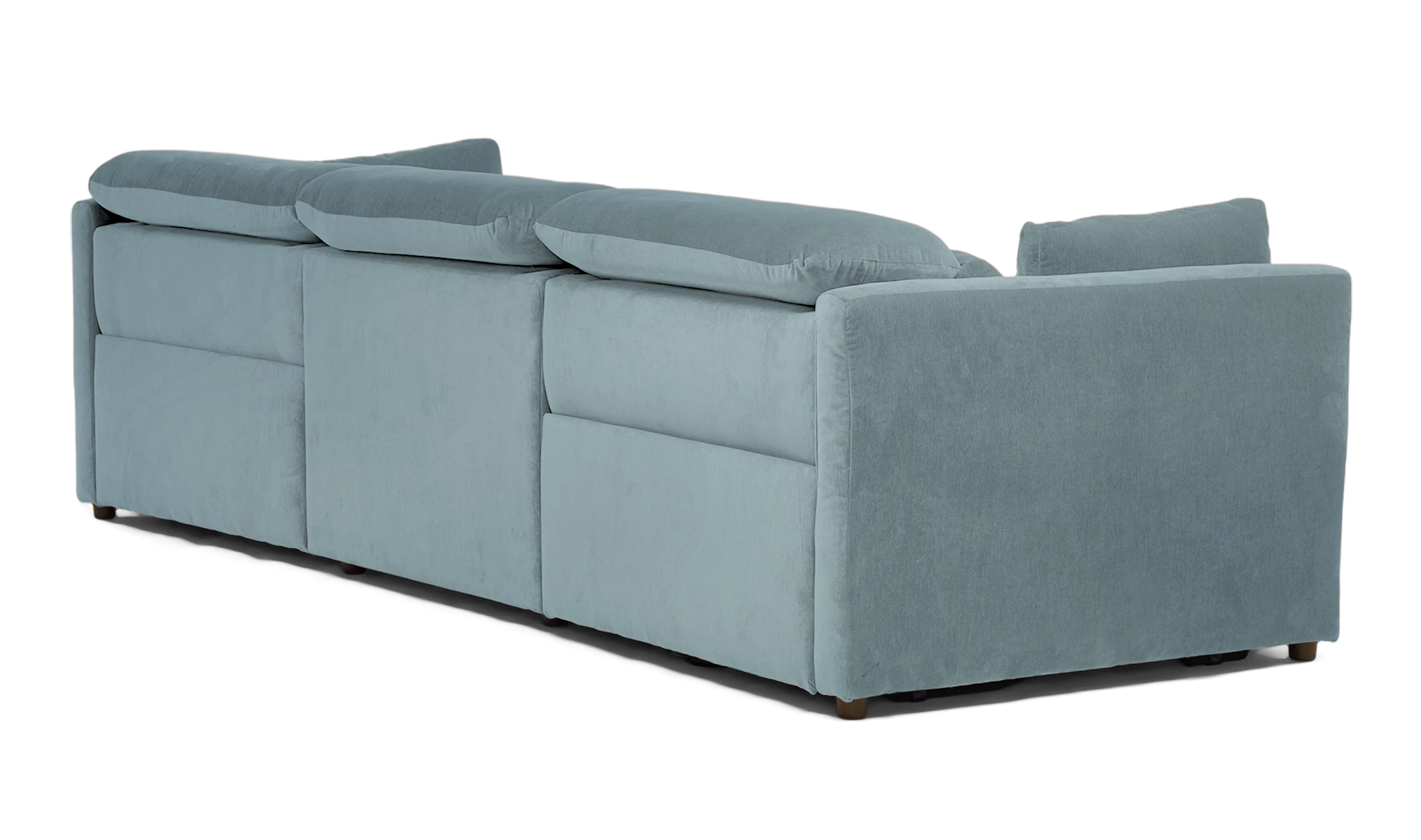 fitz modular reclining piece sofa plush mist