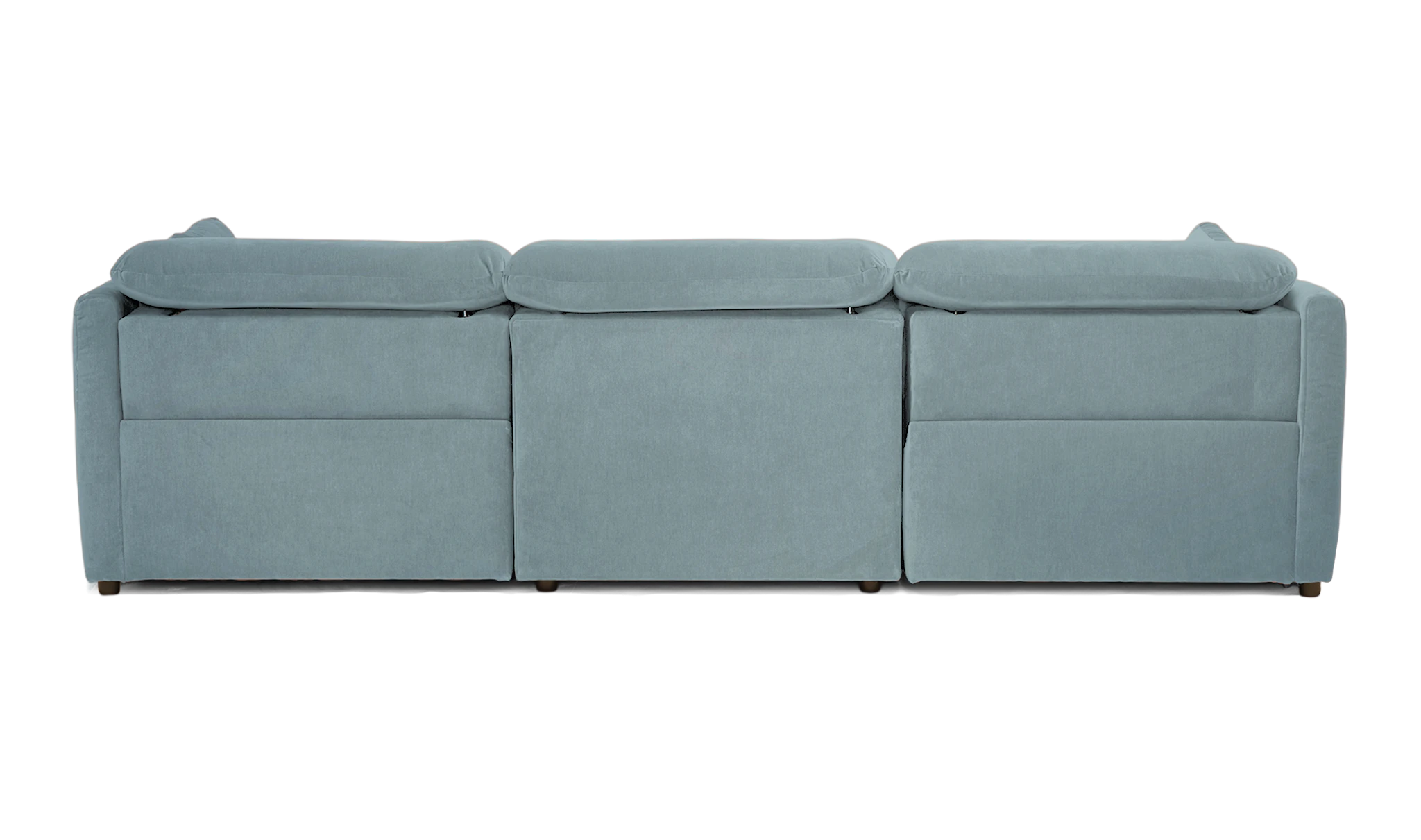 fitz modular reclining piece sofa plush mist