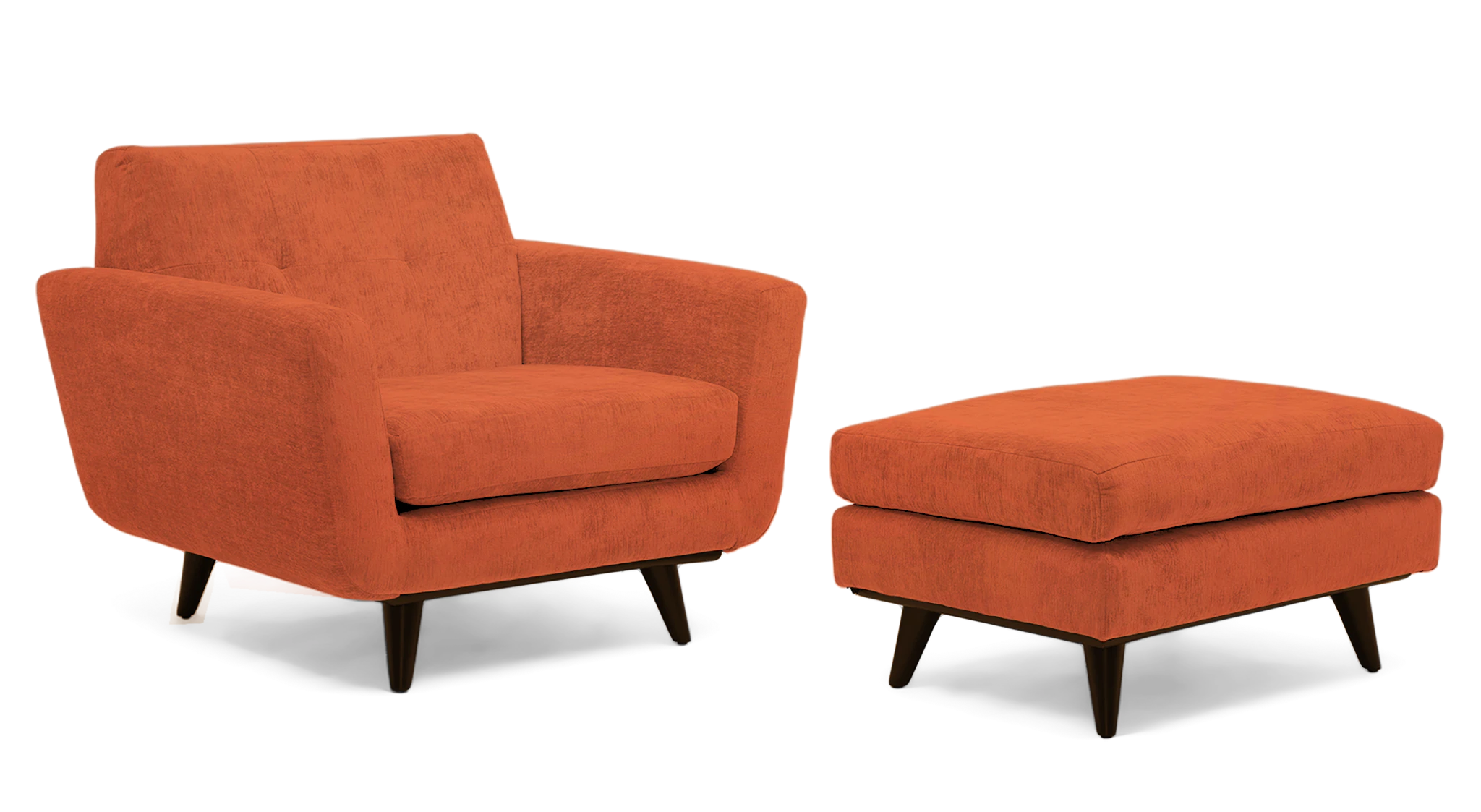 hughes chair ottoman plush terra rose