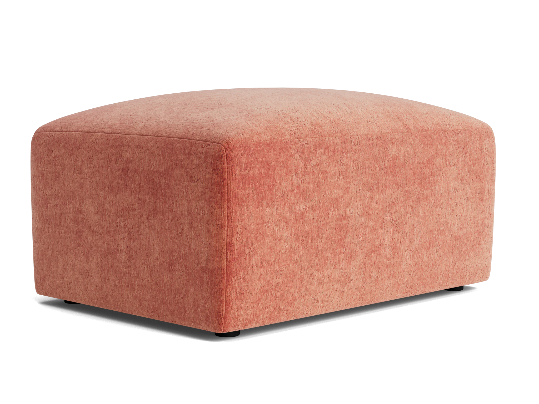 millie ottoman plush terra rose