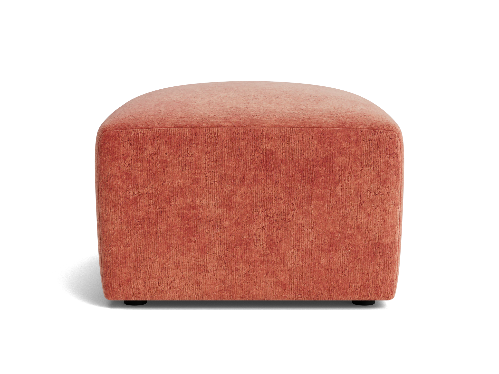 millie ottoman plush terra rose
