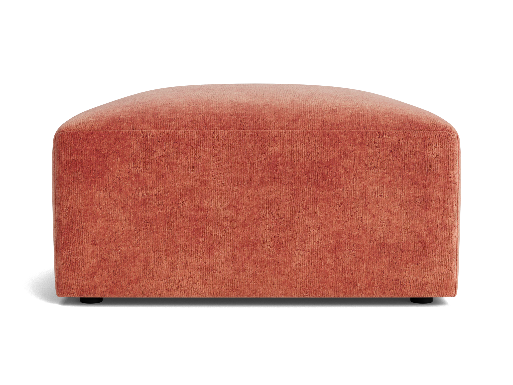 millie ottoman plush terra rose