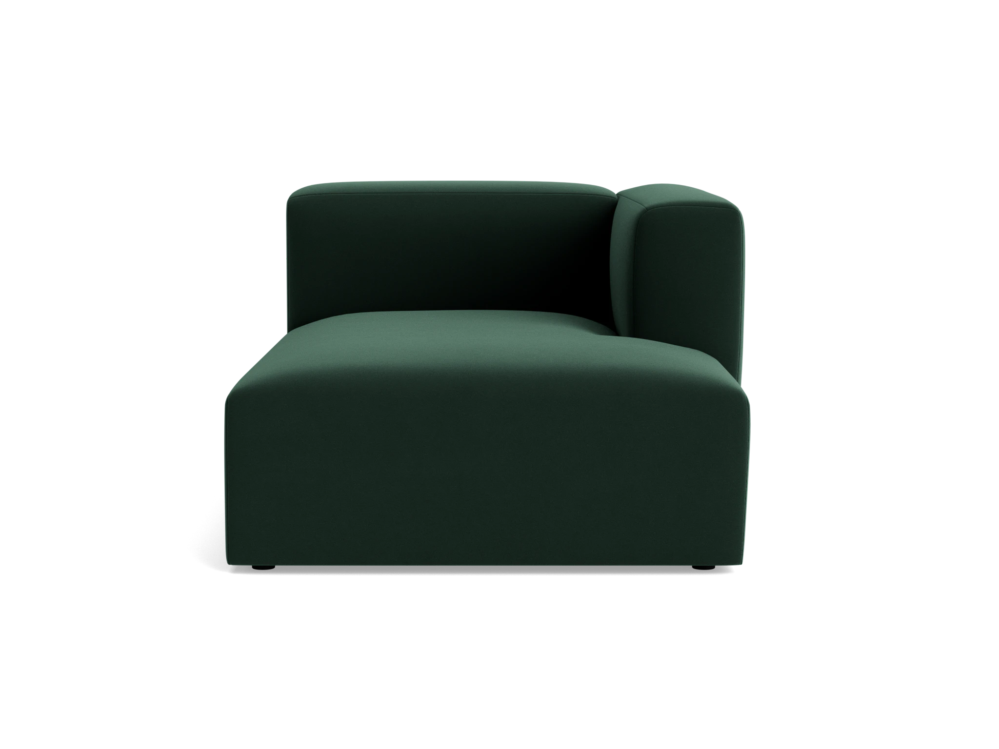 millie single arm chaise royale evergreen
