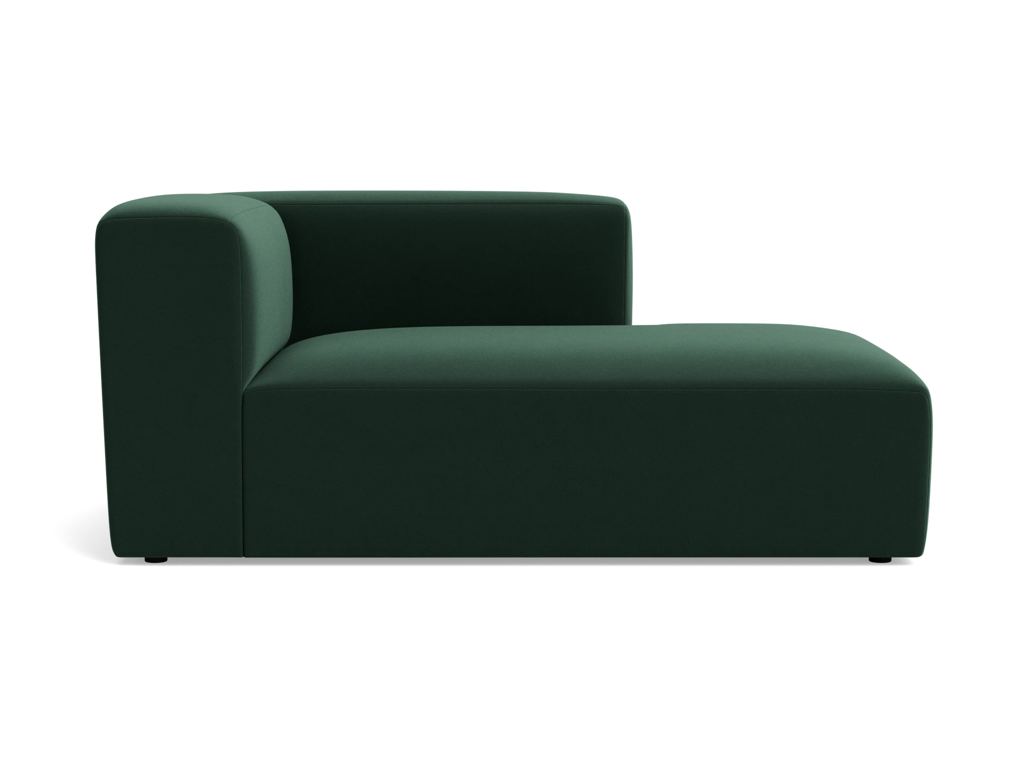 millie single arm chaise royale evergreen