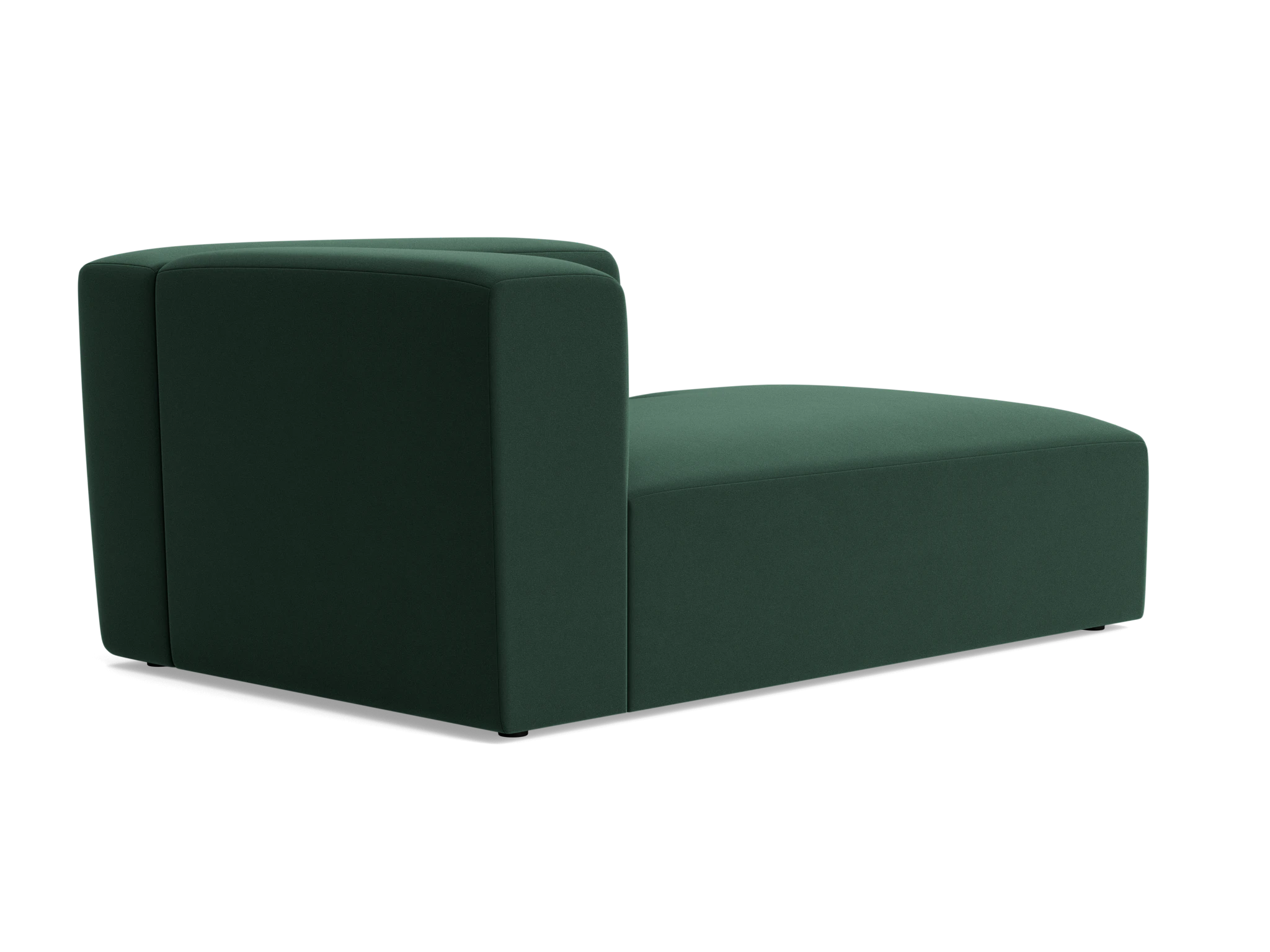 millie single arm chaise royale evergreen