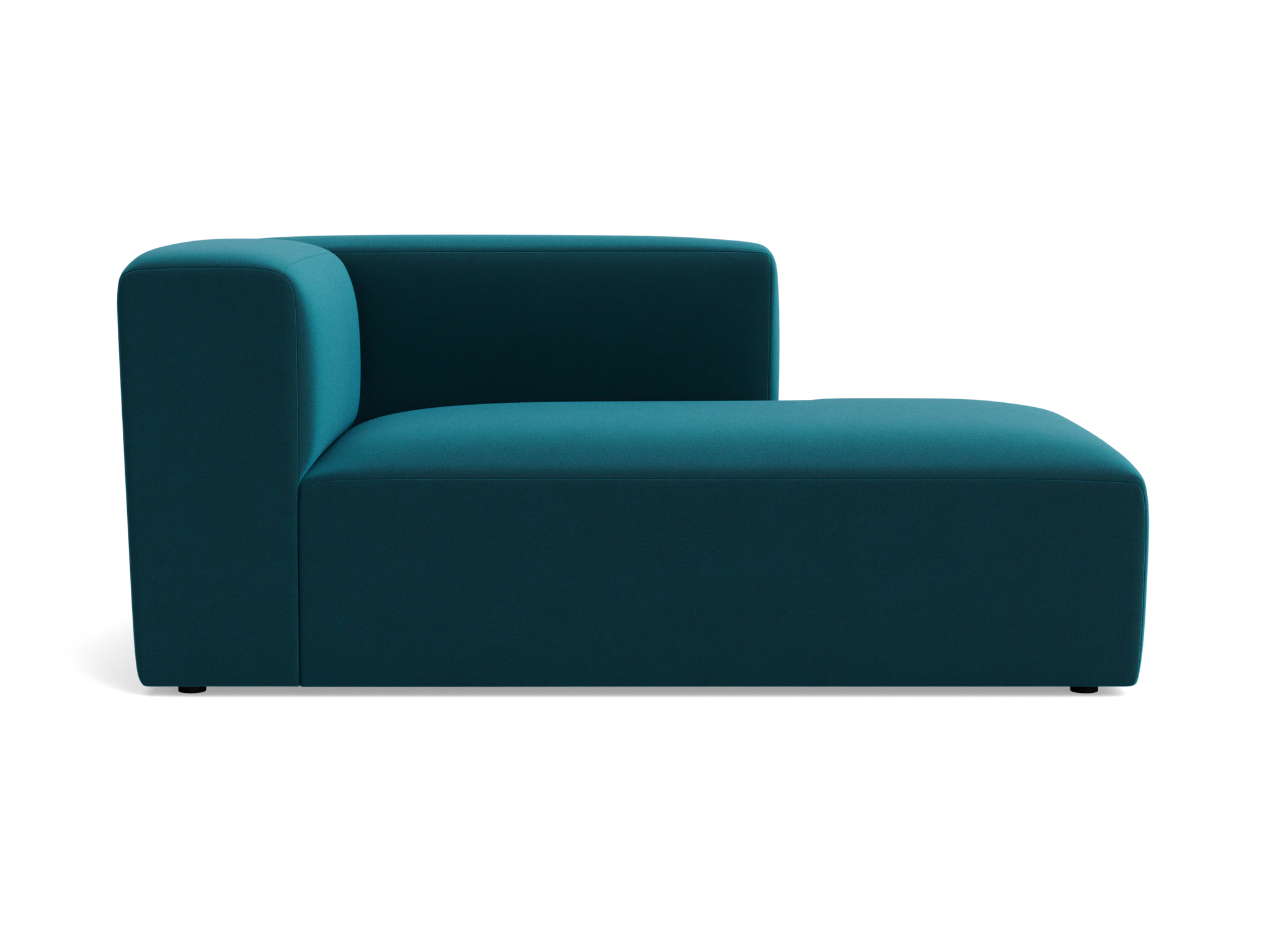 millie single arm chaise royale peacock
