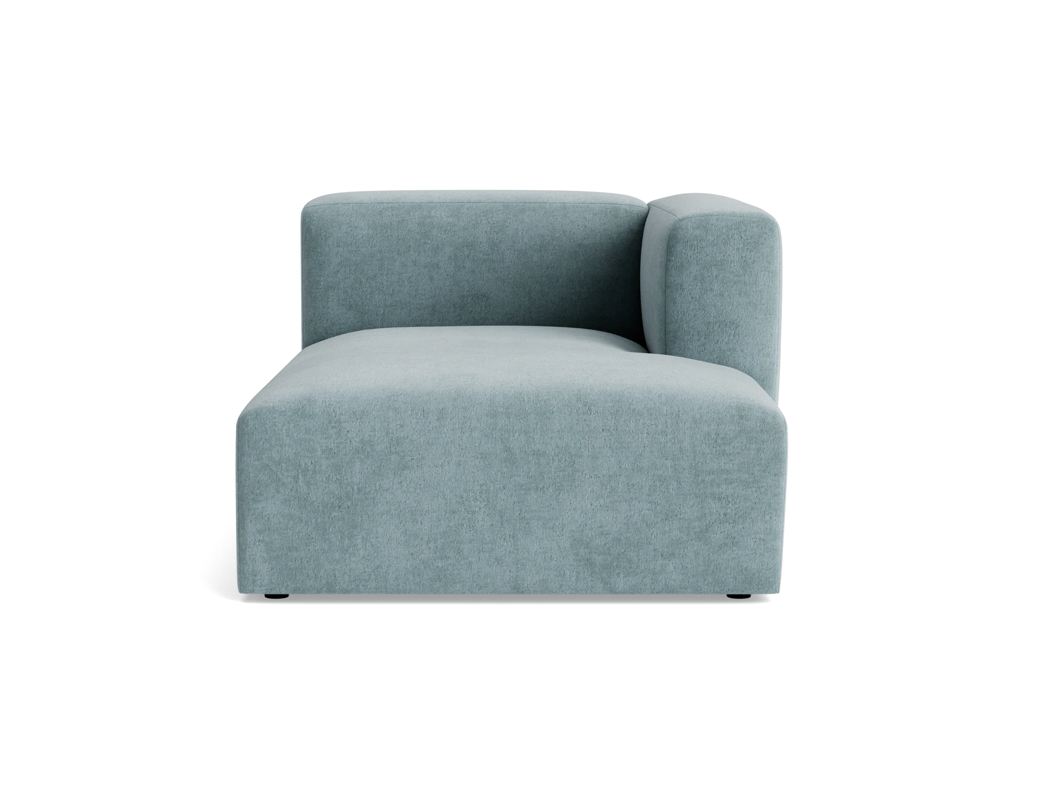 millie single arm chaise plush mist