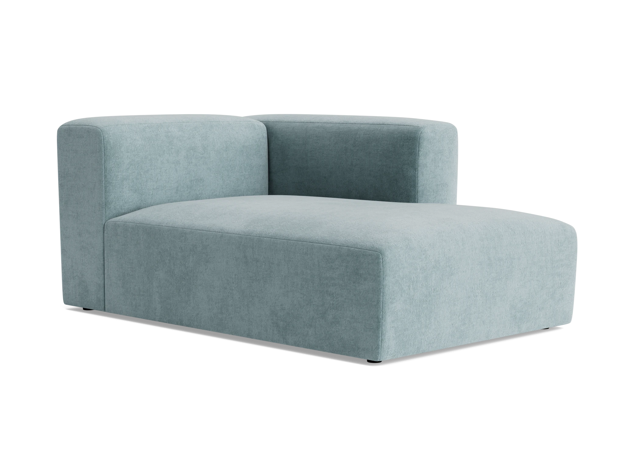 millie single arm chaise plush mist