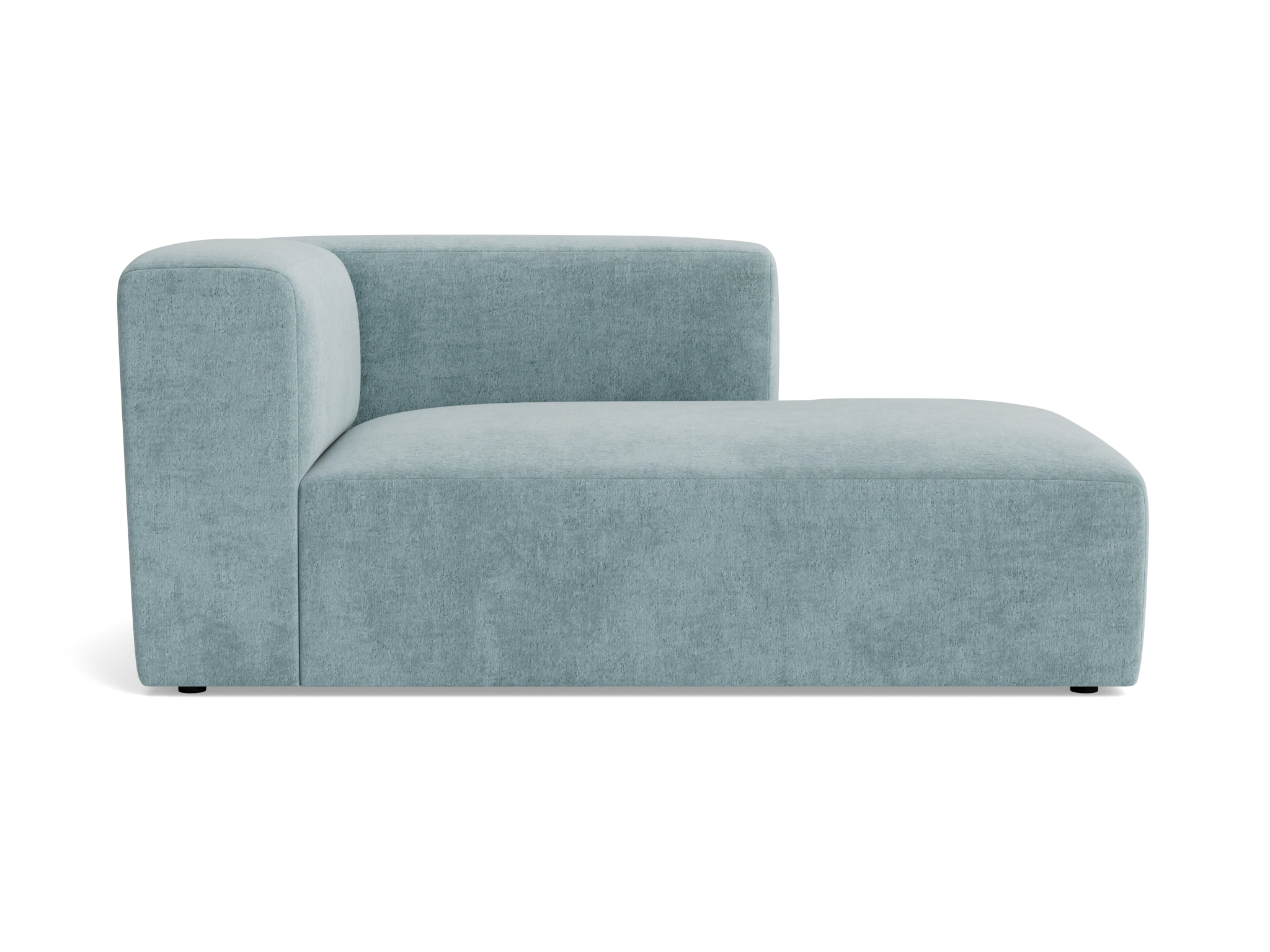 millie single arm chaise plush mist