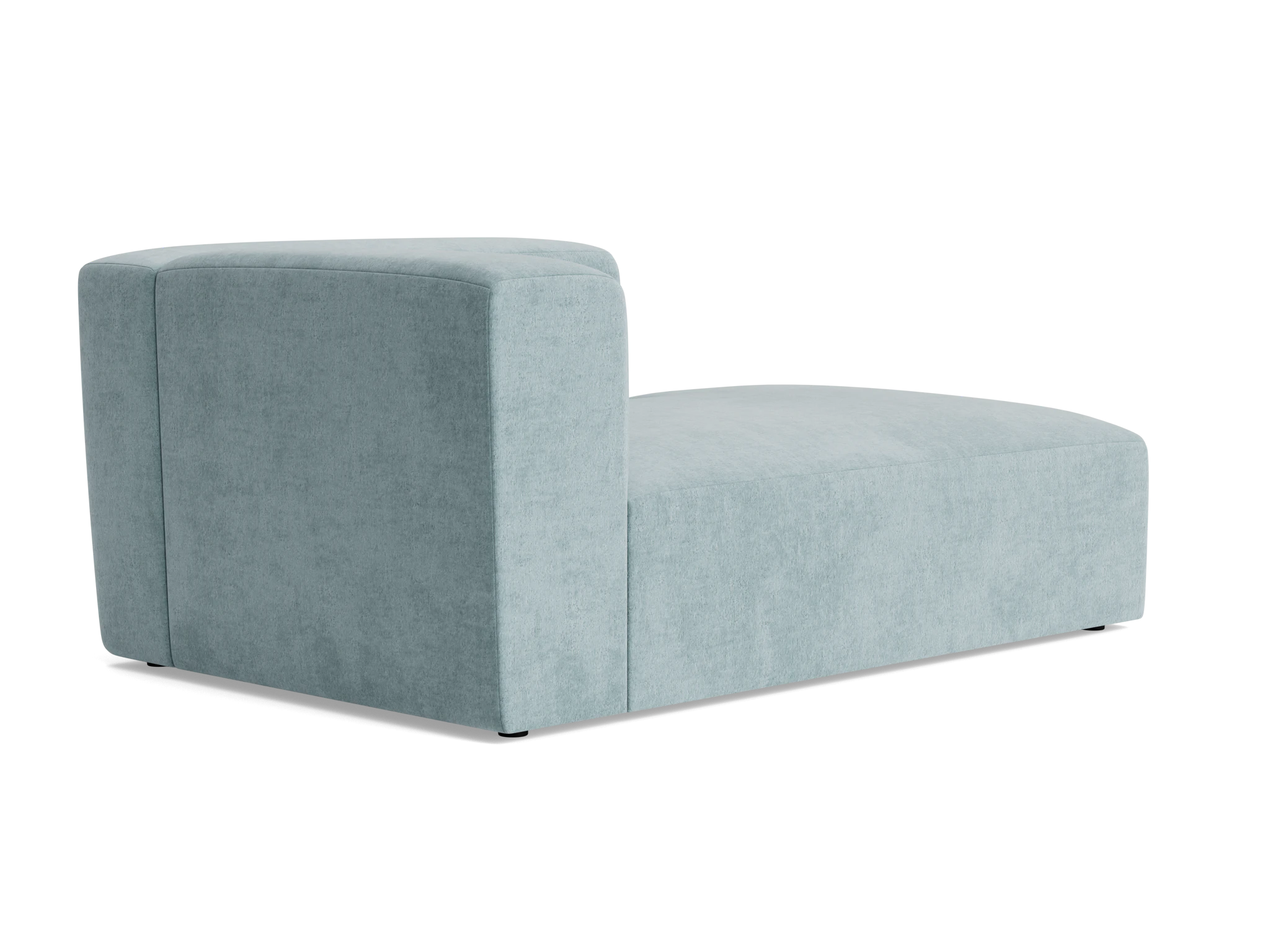 millie single arm chaise plush mist