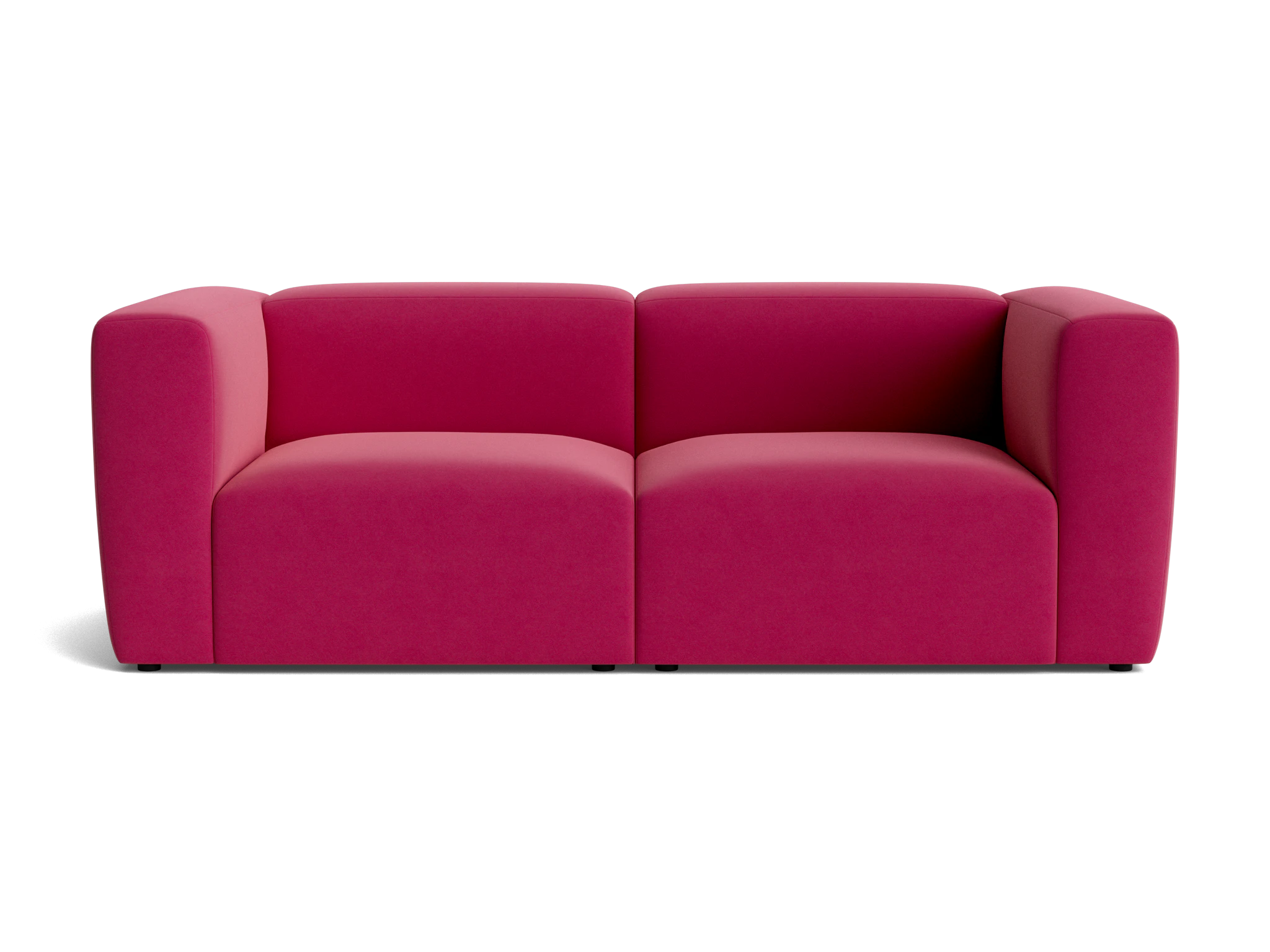 millie modular loveseat royale berry