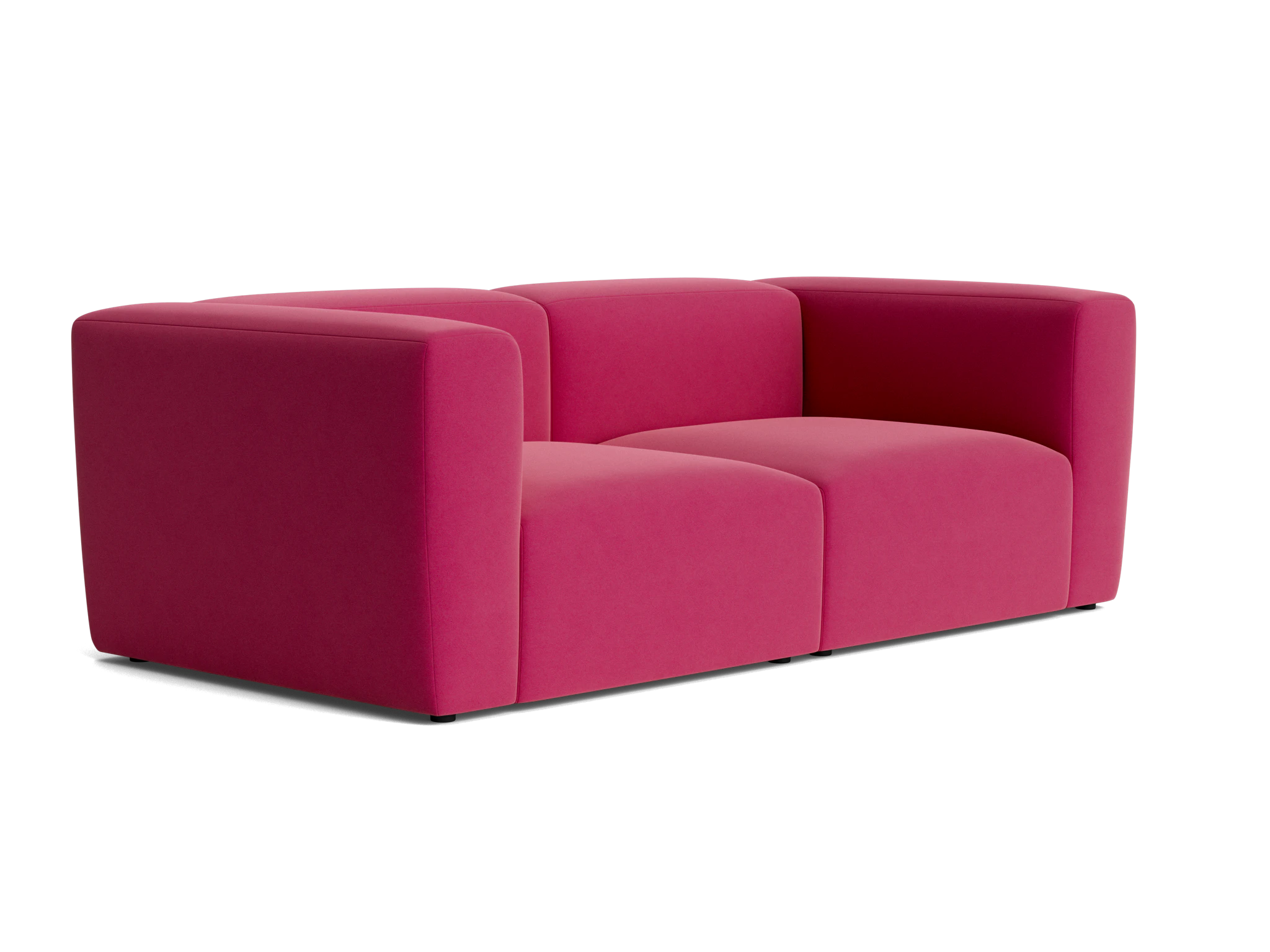 millie modular loveseat royale berry