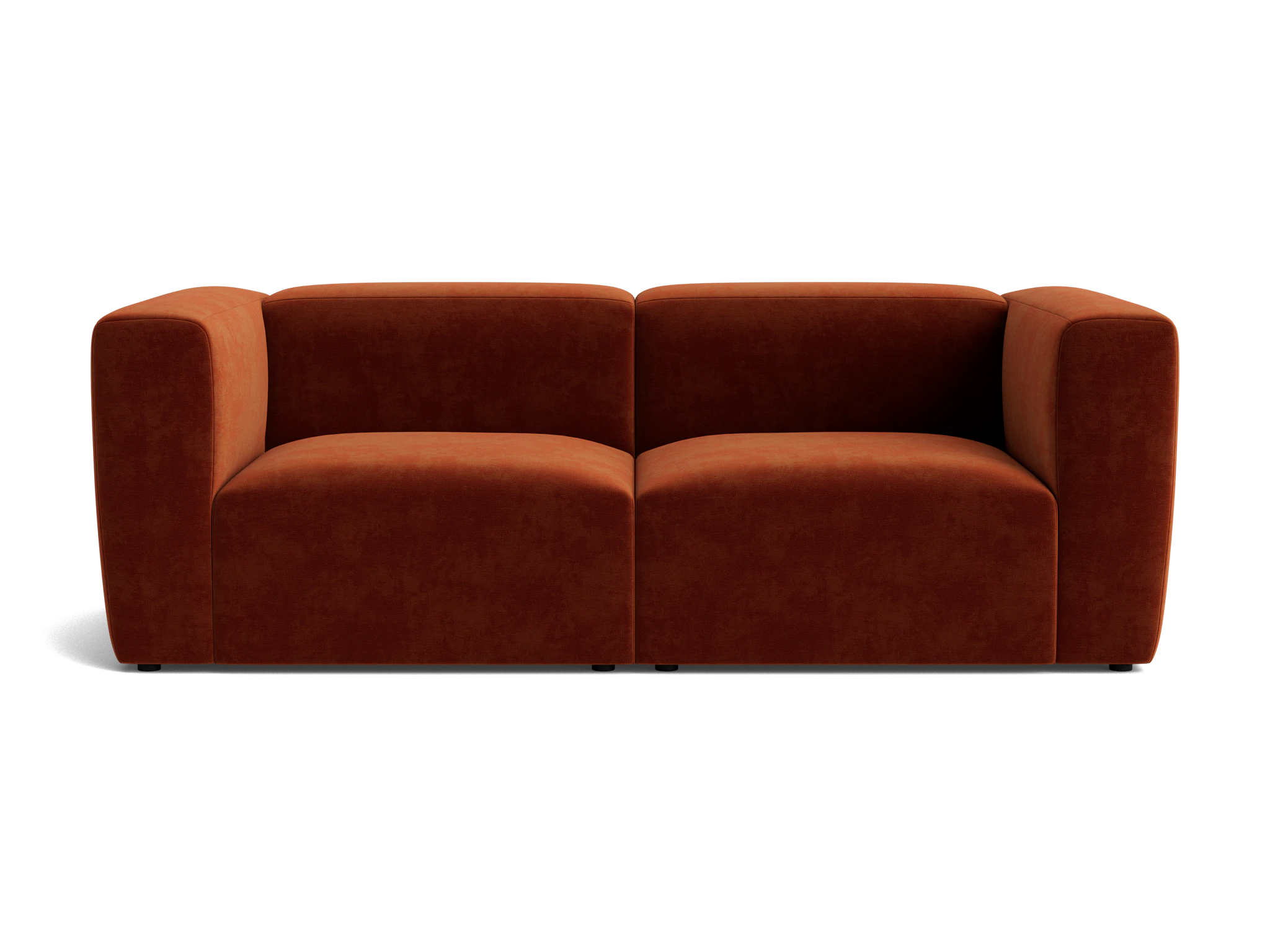 millie modular loveseat harper cinnamon