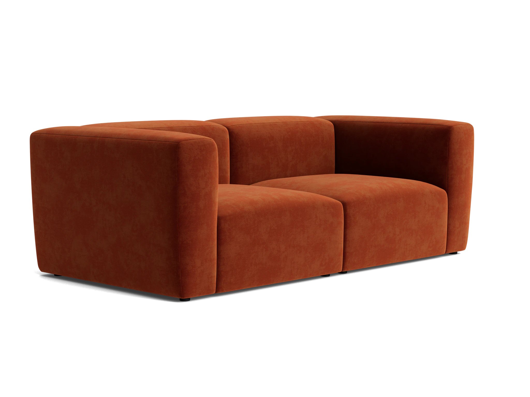 millie modular loveseat harper cinnamon