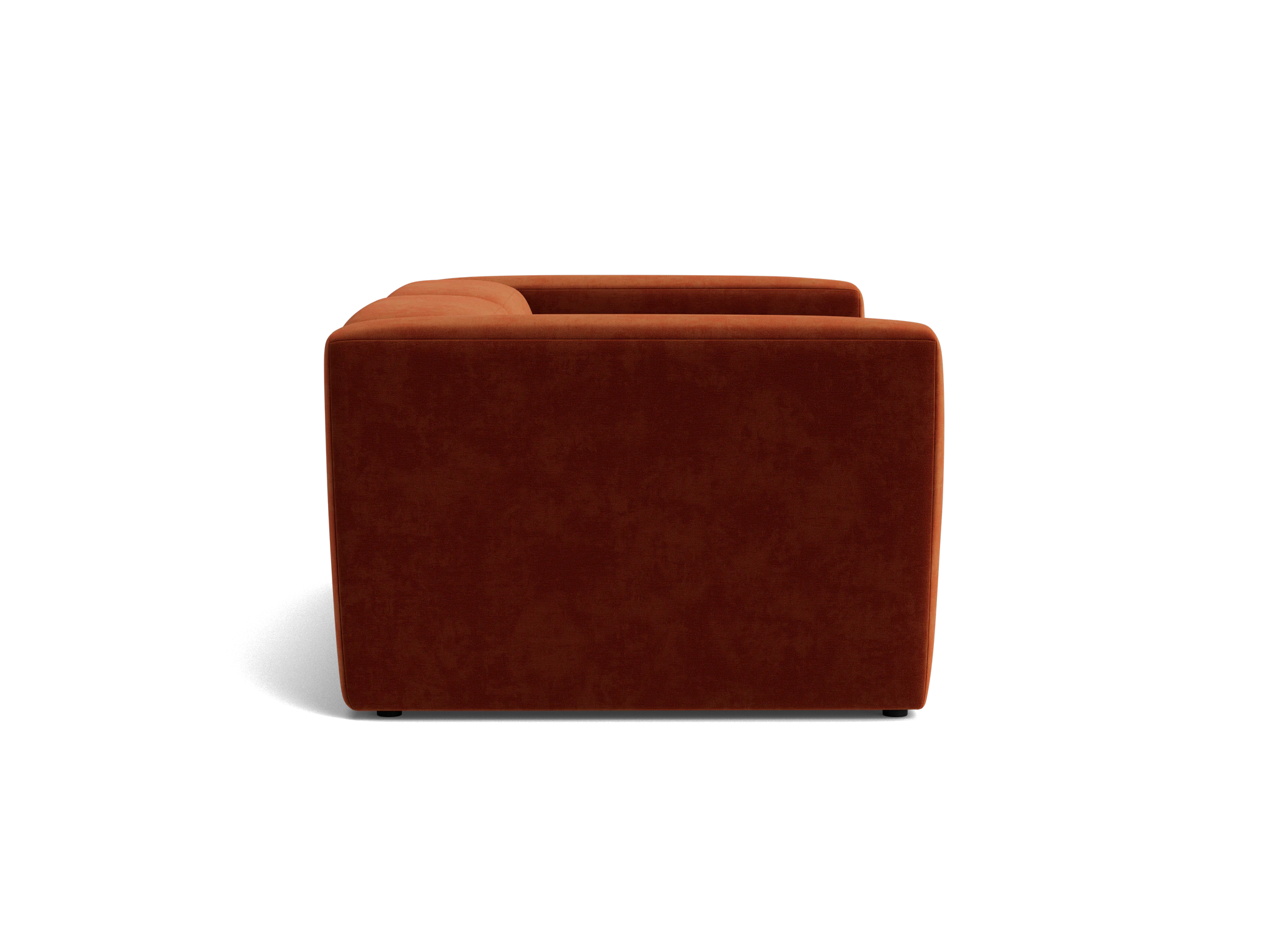 millie modular loveseat harper cinnamon