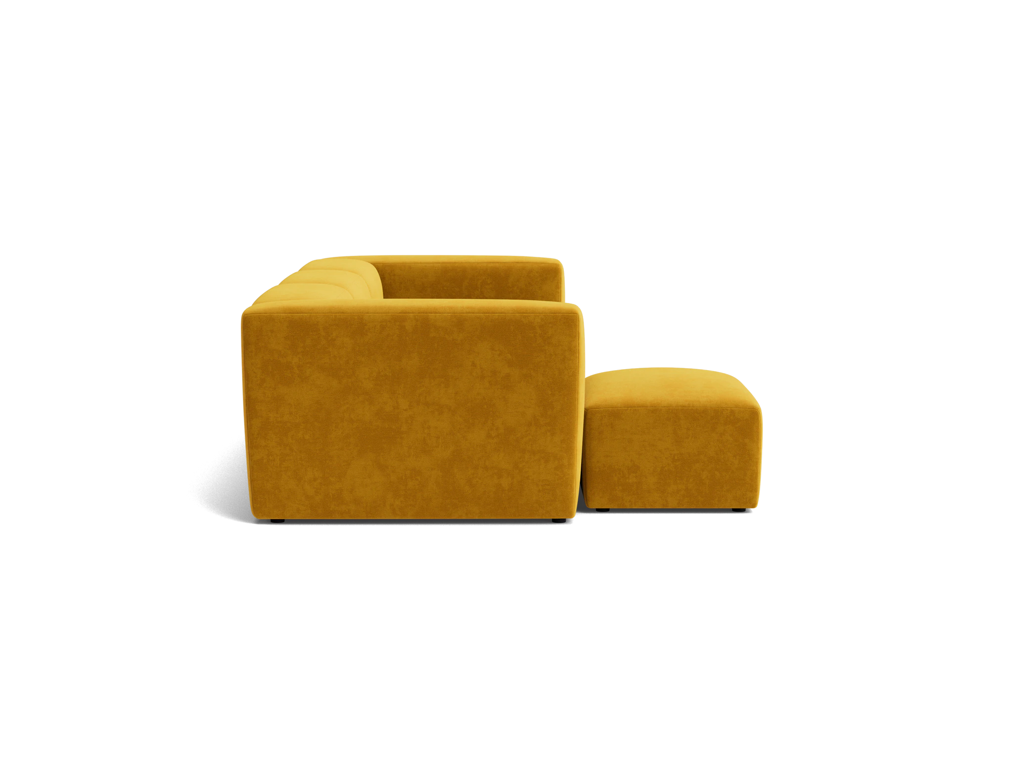 millie modular sectional harper amber gold