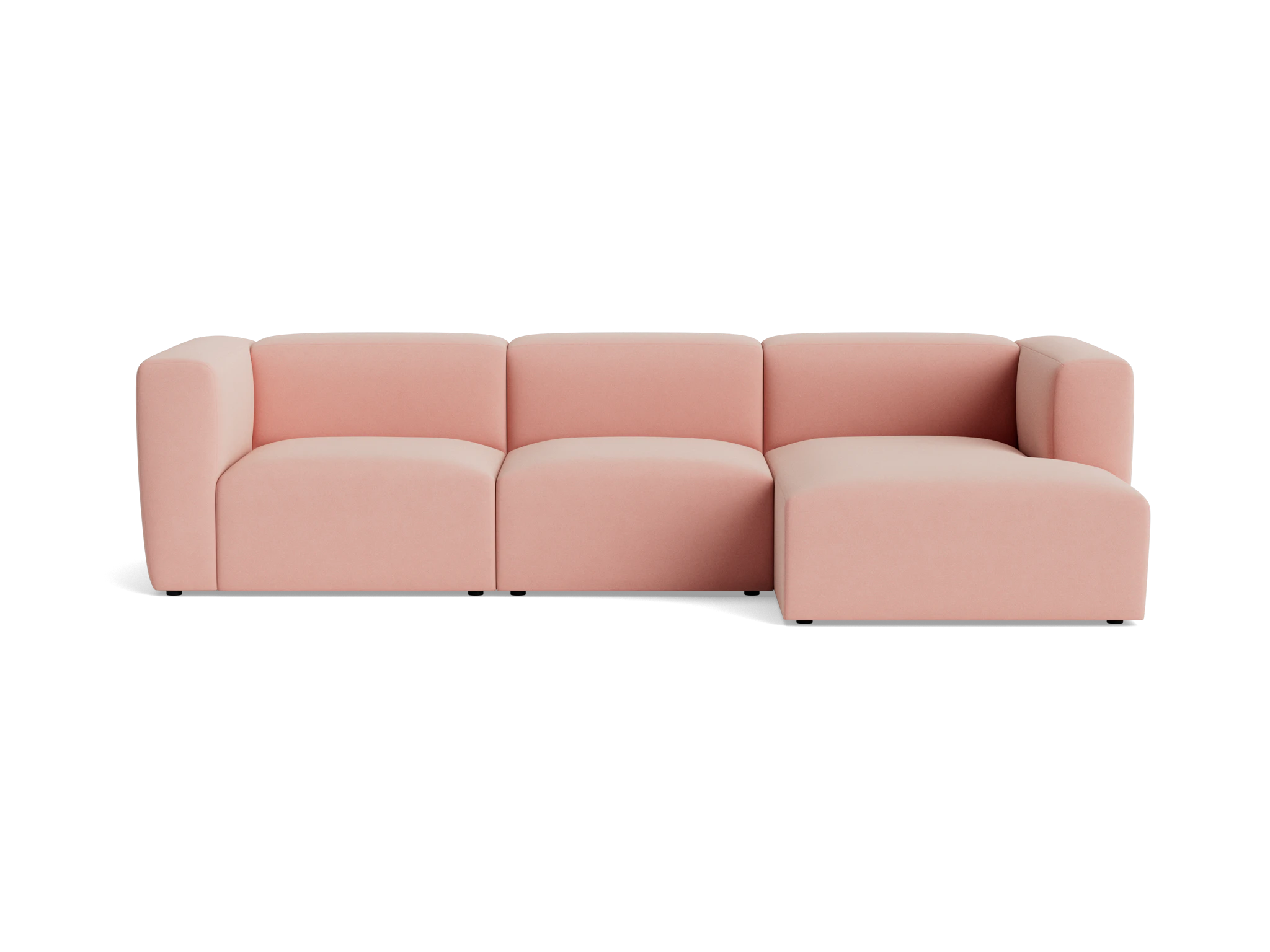 millie modular chaise sectional royale blush