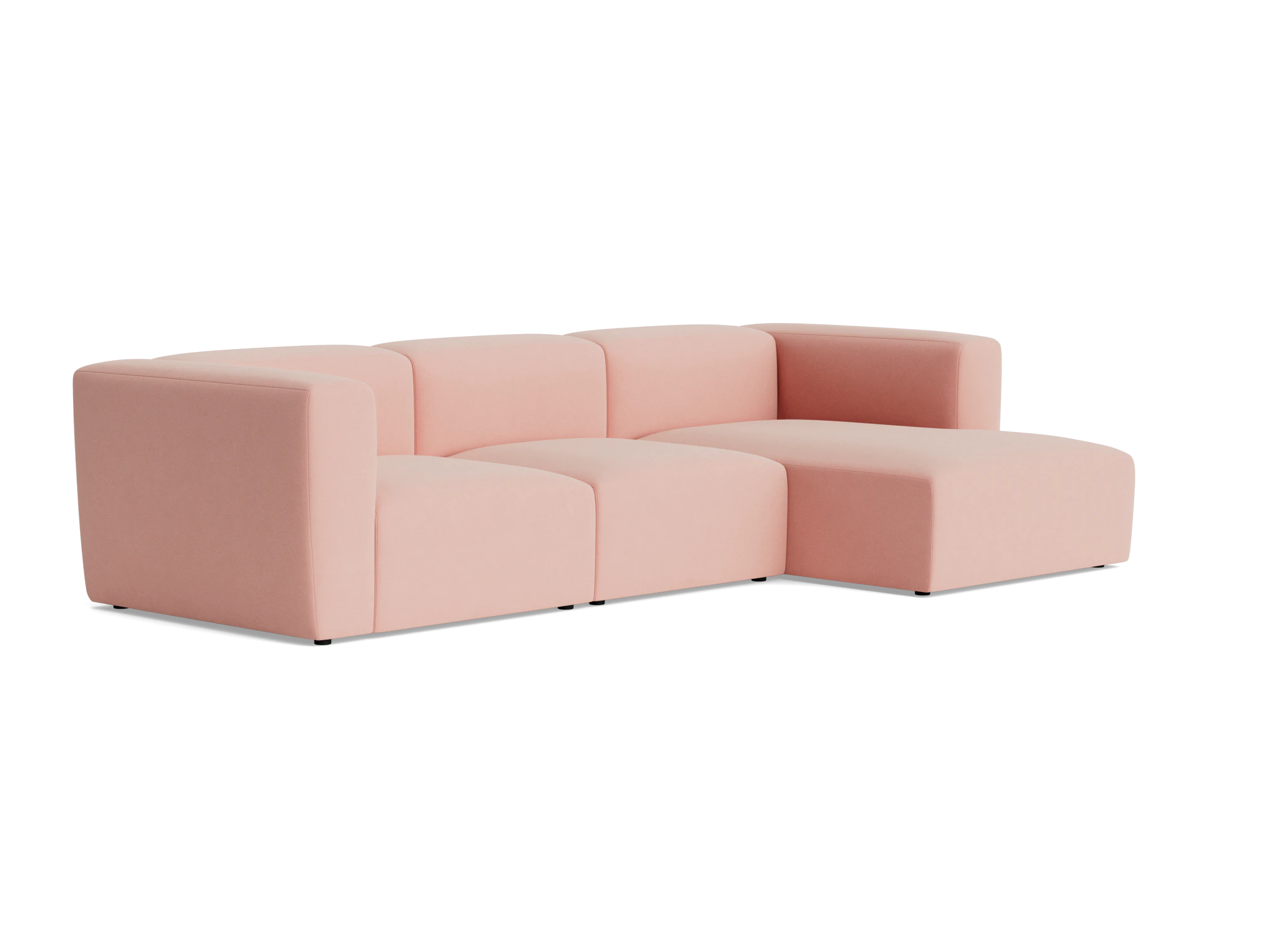 millie modular chaise sectional royale blush