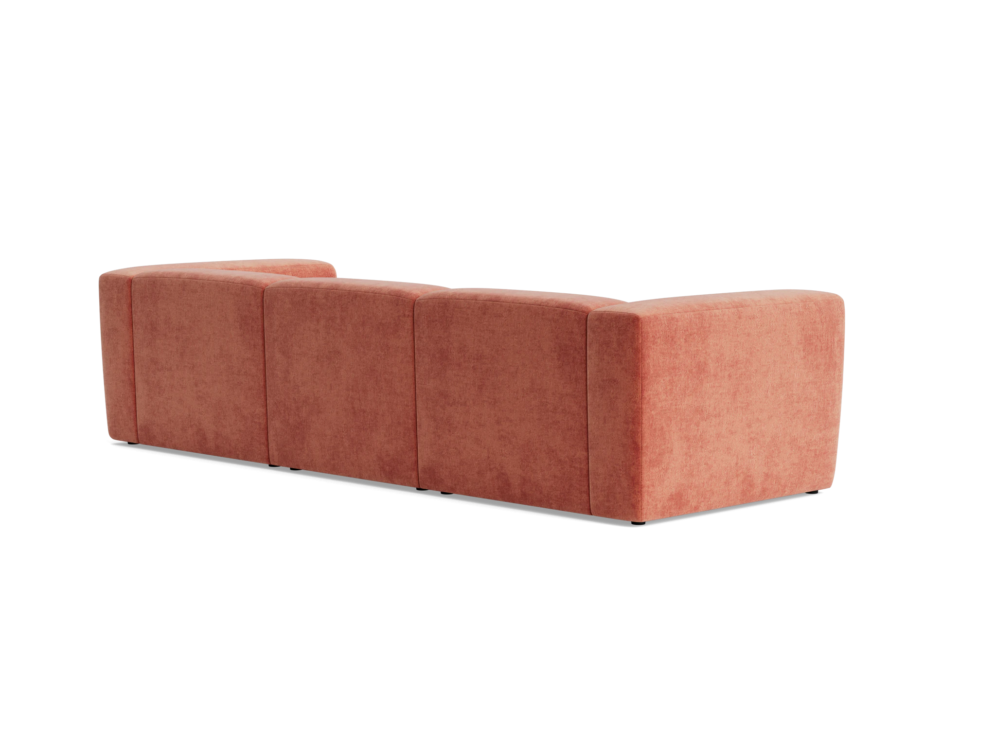 millie modular chaise sectional plush terra rose