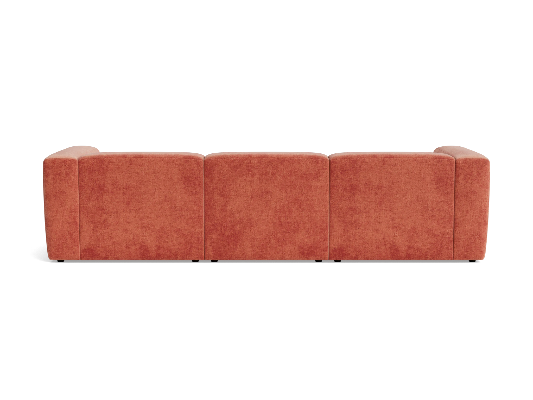 millie modular chaise sectional plush terra rose